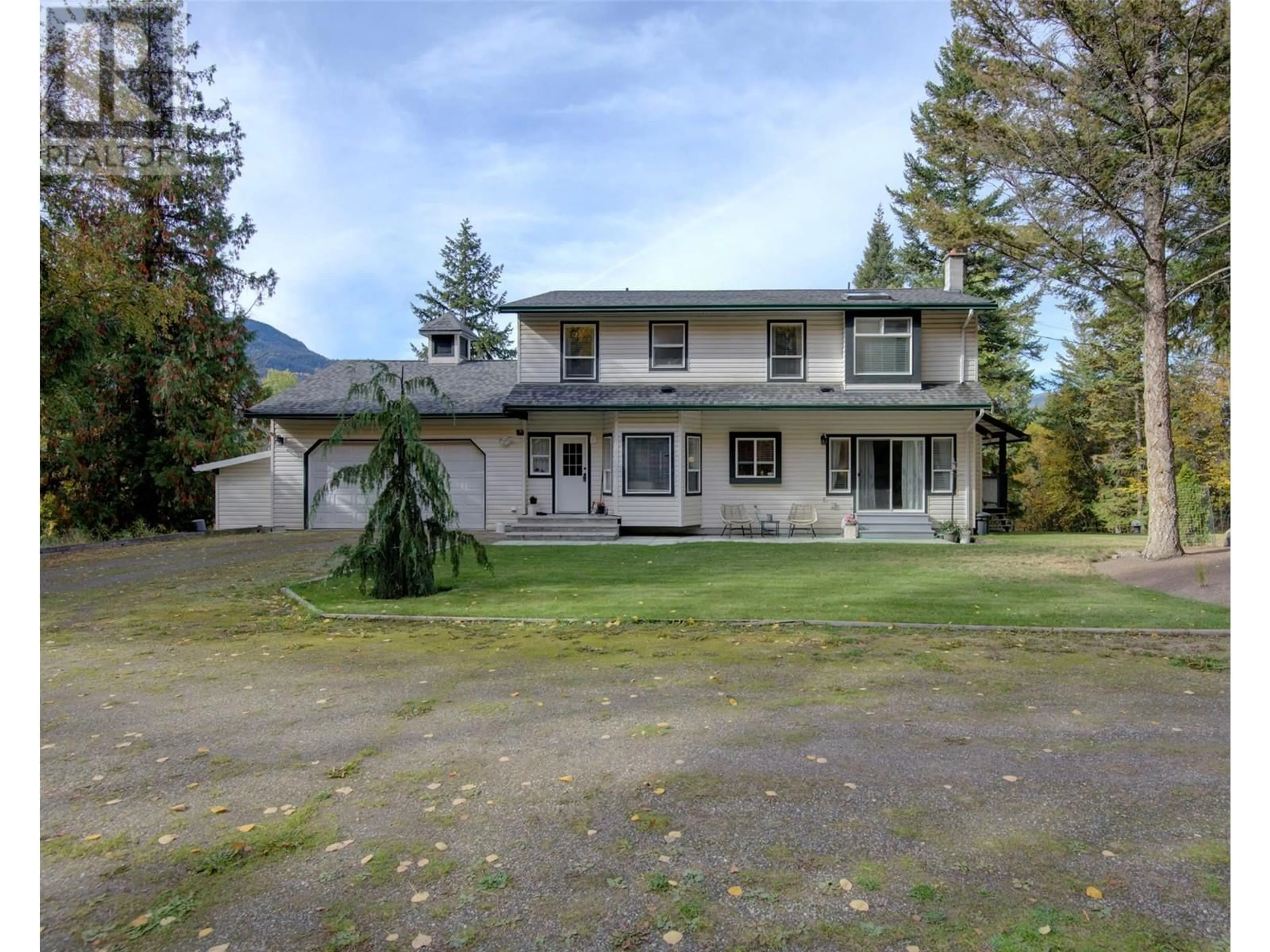 A pic from outside/outdoor area/front of a property/back of a property/a pic from drone, unknown for 5228 WARREN CREEK ROAD, Falkland British Columbia V0E1W0