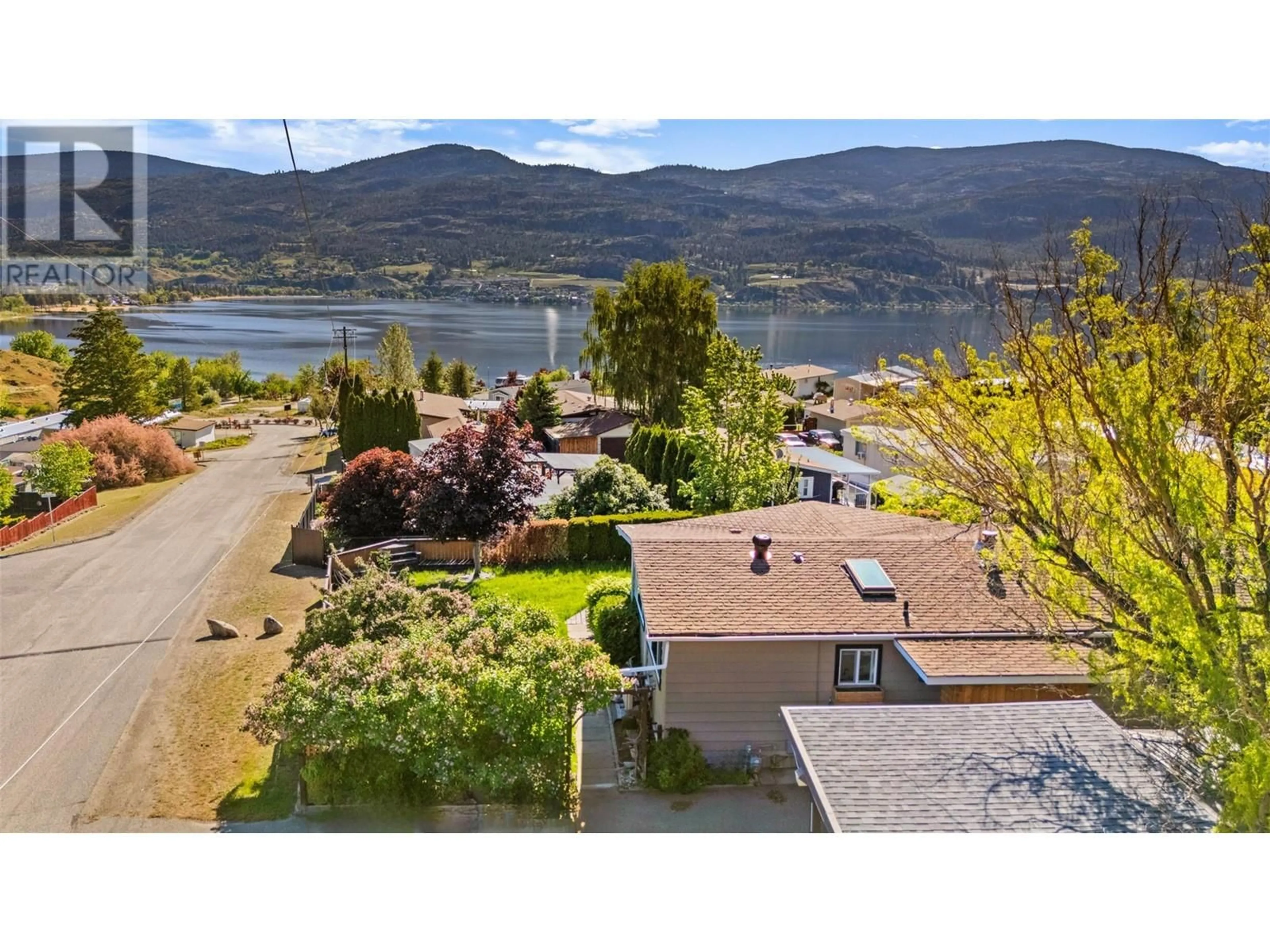 A pic from outside/outdoor area/front of a property/back of a property/a pic from drone, water/lake/river/ocean view for 24 - 201 HIGHWAY 97 HIGHWAY, Penticton British Columbia V2A0E4