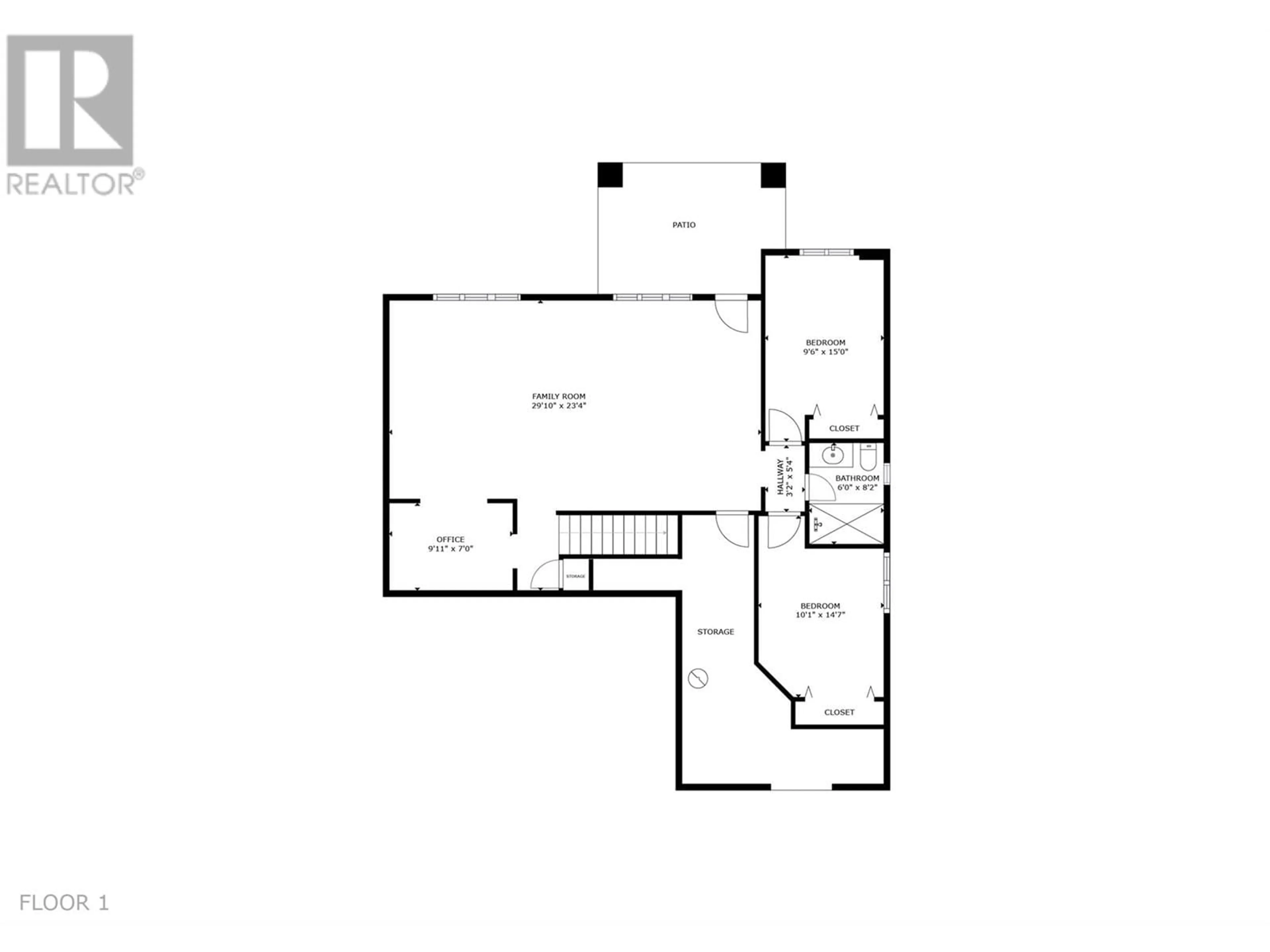Floor plan for 12 - 2421 GLACIER COURT, Kelowna British Columbia V1V3A6
