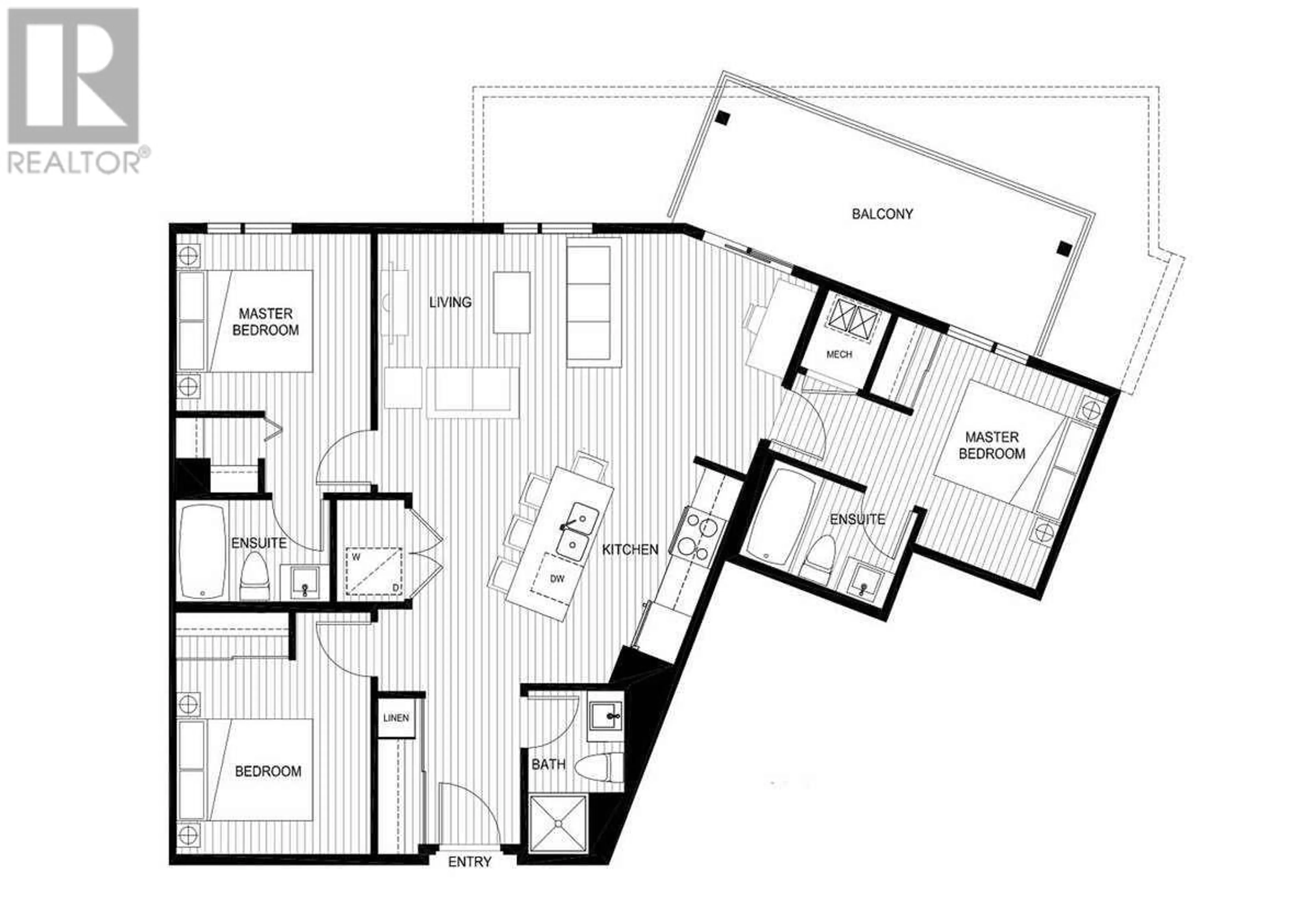 Floor plan for 207 - 935 ACADEMY WAY, Kelowna British Columbia V1V3C9