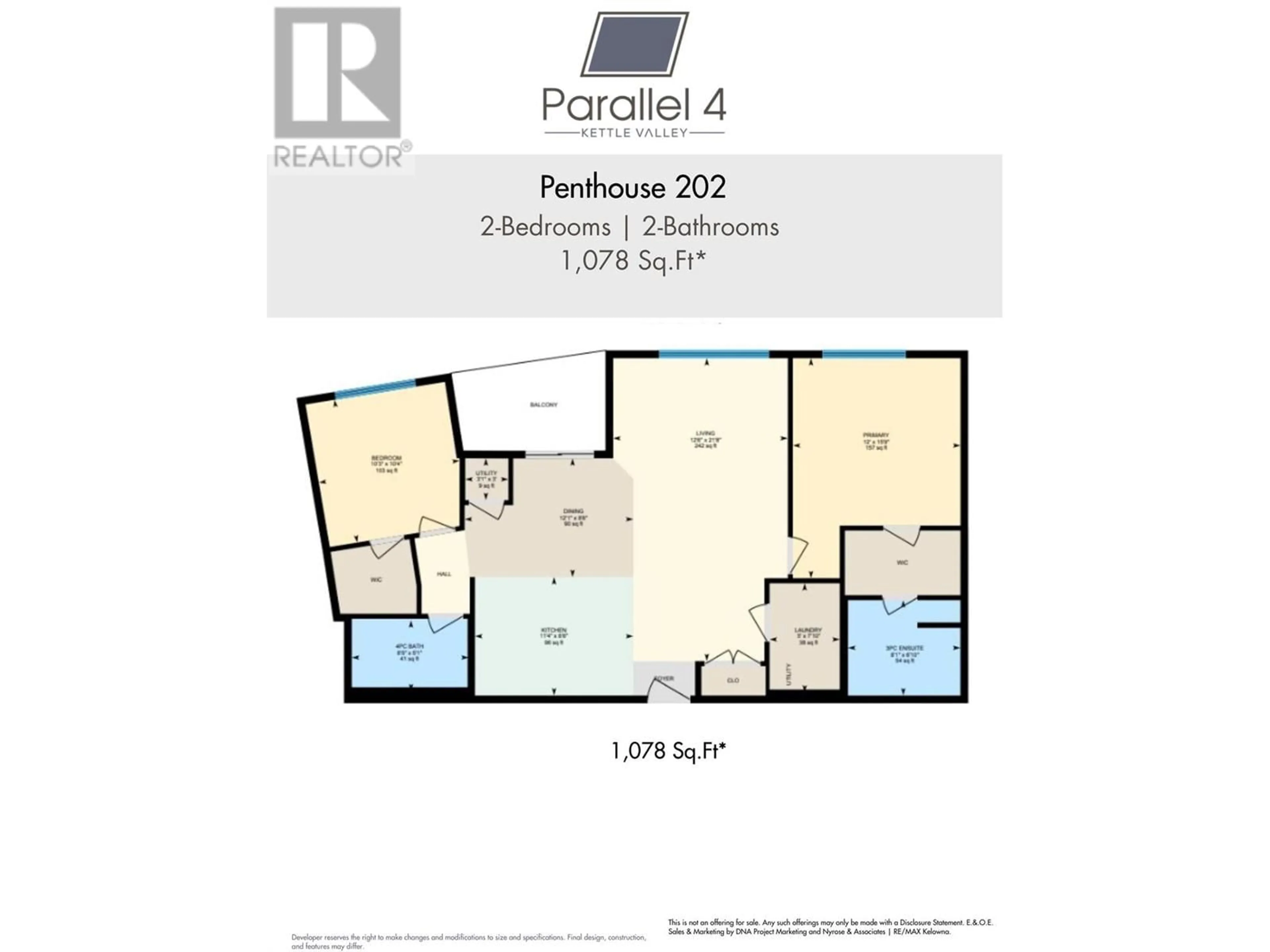 Floor plan for 202 - 5300 MAIN STREET, Kelowna British Columbia V1W0C1