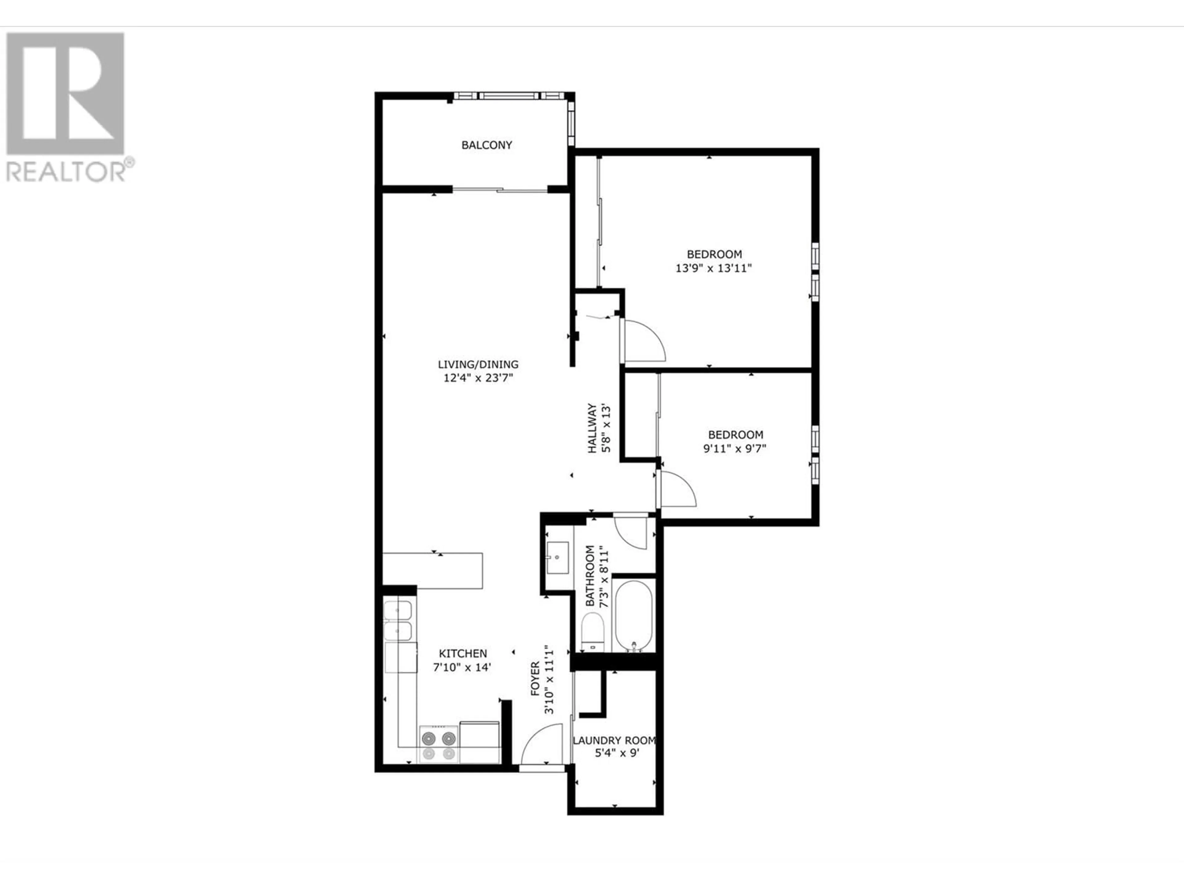 Floor plan for 304 - 1915 PACIFIC COURT, Kelowna British Columbia V1Y8B3