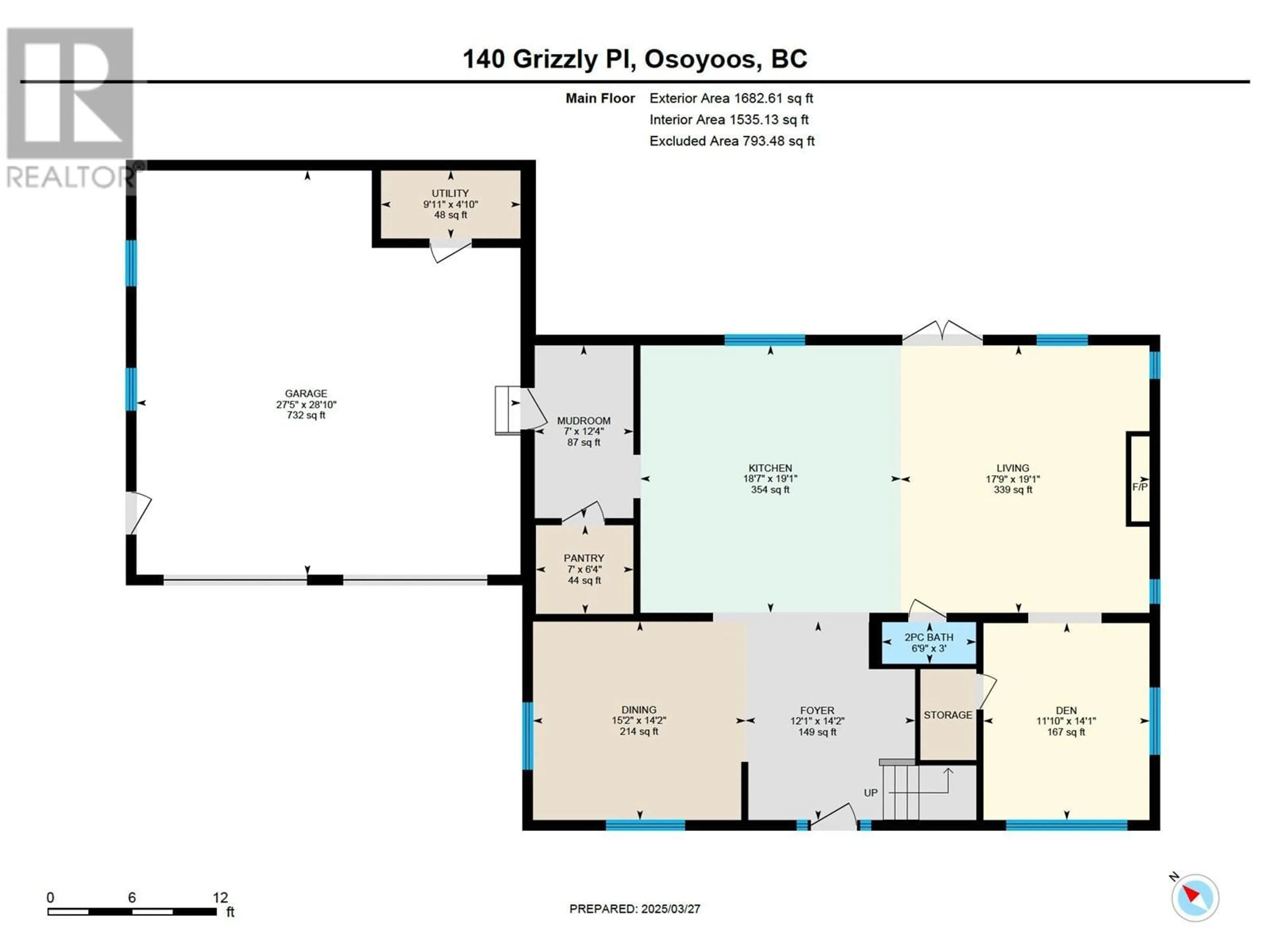 Floor plan for 140 GRIZZLY PLACE, Osoyoos British Columbia V0H1V6