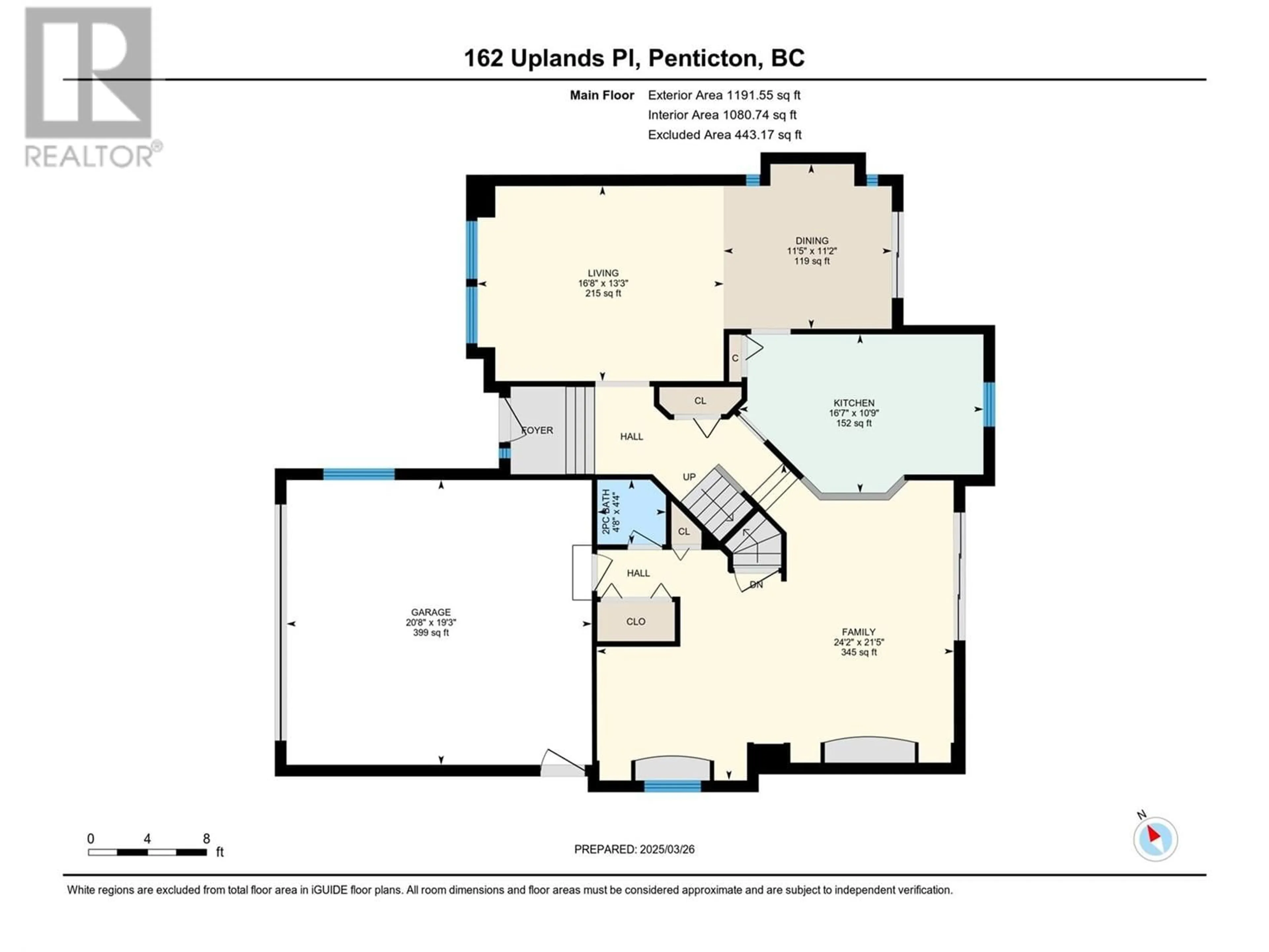 Floor plan for 162 UPLANDS PLACE, Penticton British Columbia V2A7Y1