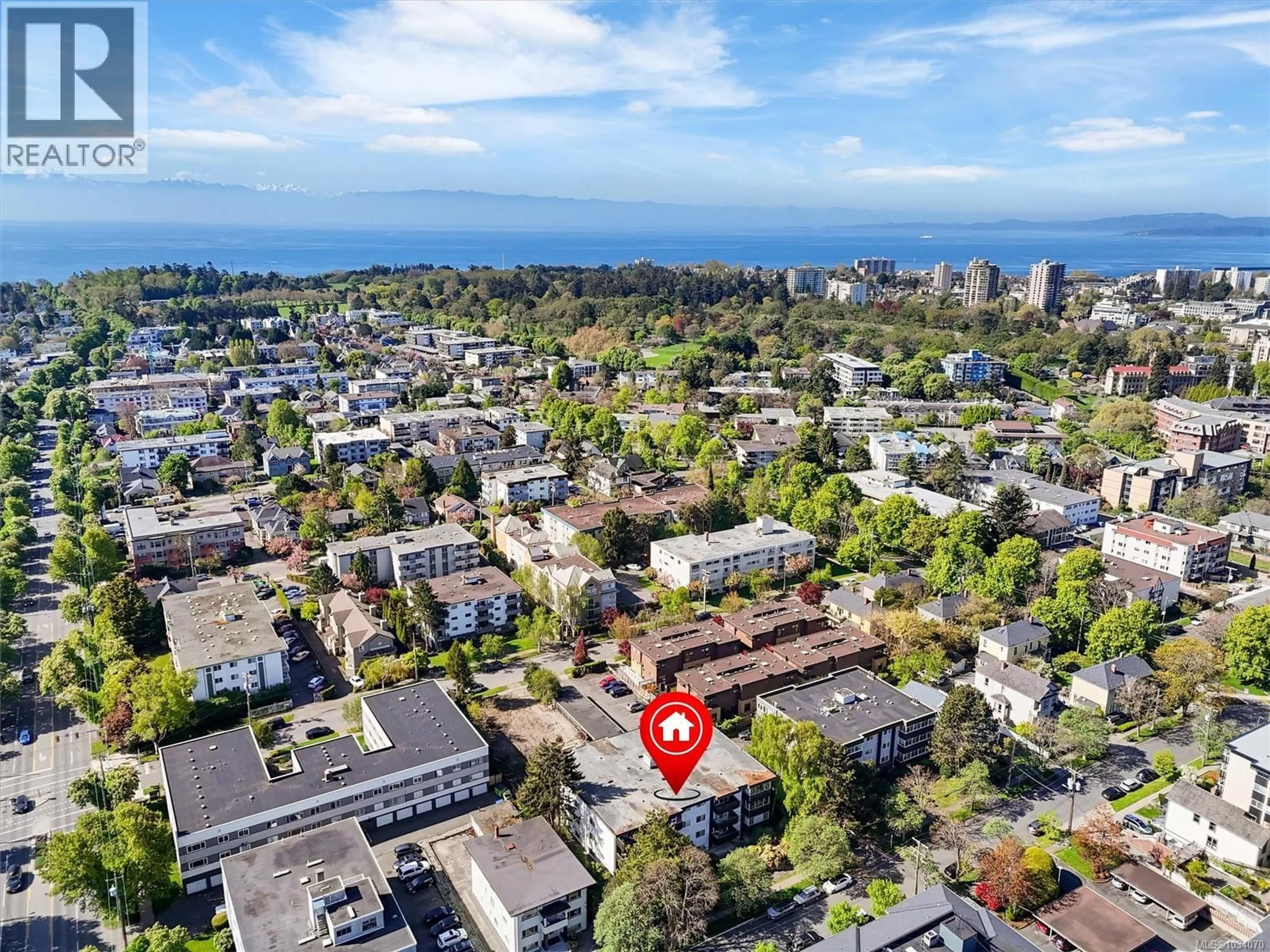 A pic from outside/outdoor area/front of a property/back of a property/a pic from drone, street for 204 - 1035 MCCLURE STREET, Victoria British Columbia V8V3G1