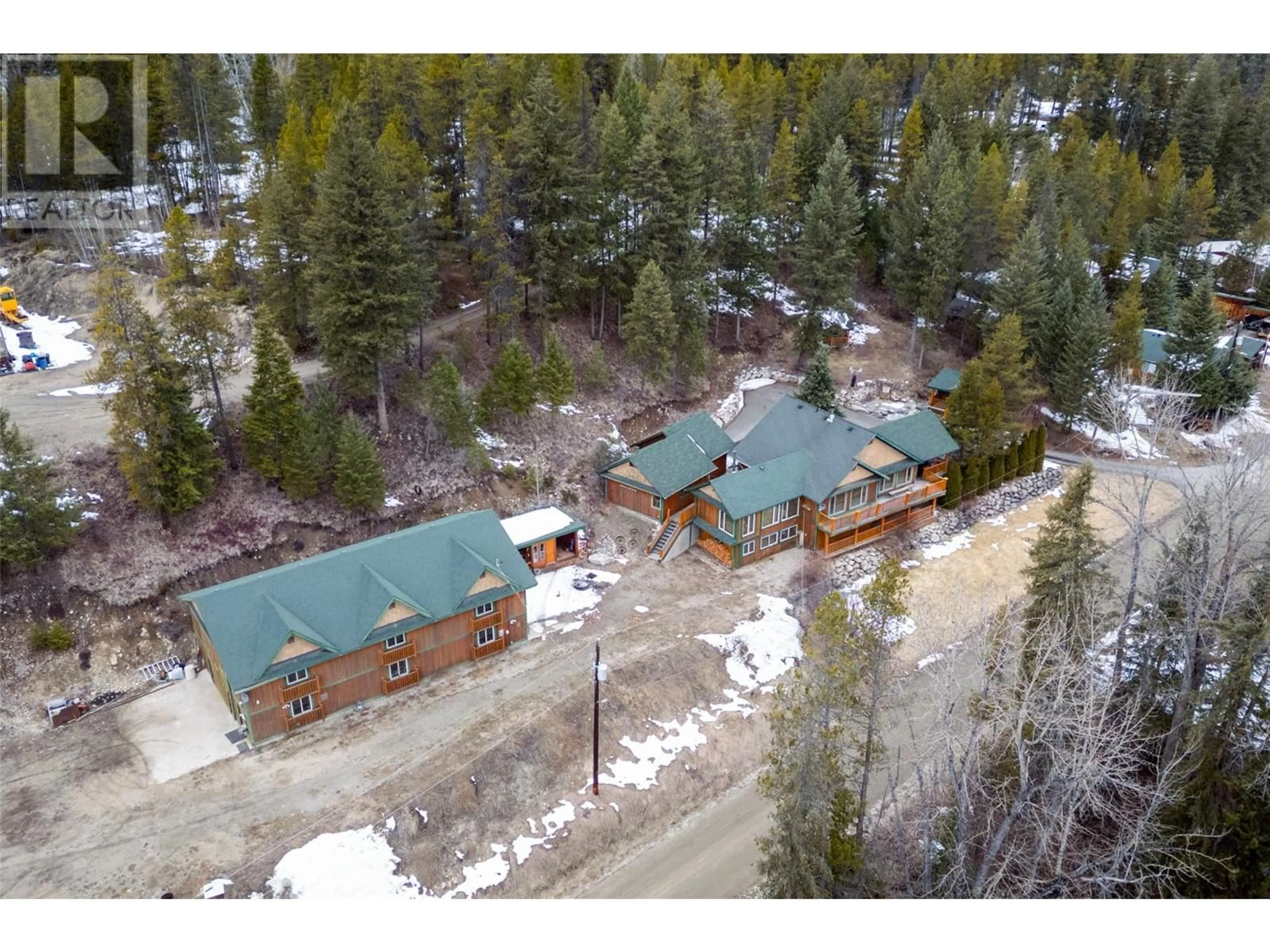 A pic from outside/outdoor area/front of a property/back of a property/a pic from drone, unknown for 95 & 105 DALE AVENUE, Carmi British Columbia V0H1A0
