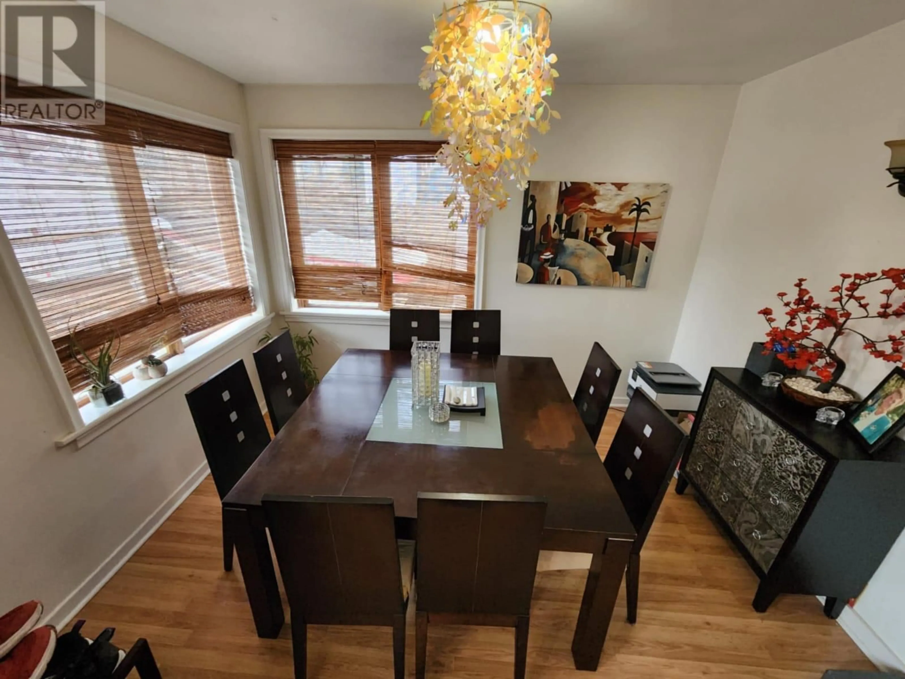Dining room, wood/laminate floor for 3300 DAHLIA CRESCENT, Trail British Columbia V1R2X9