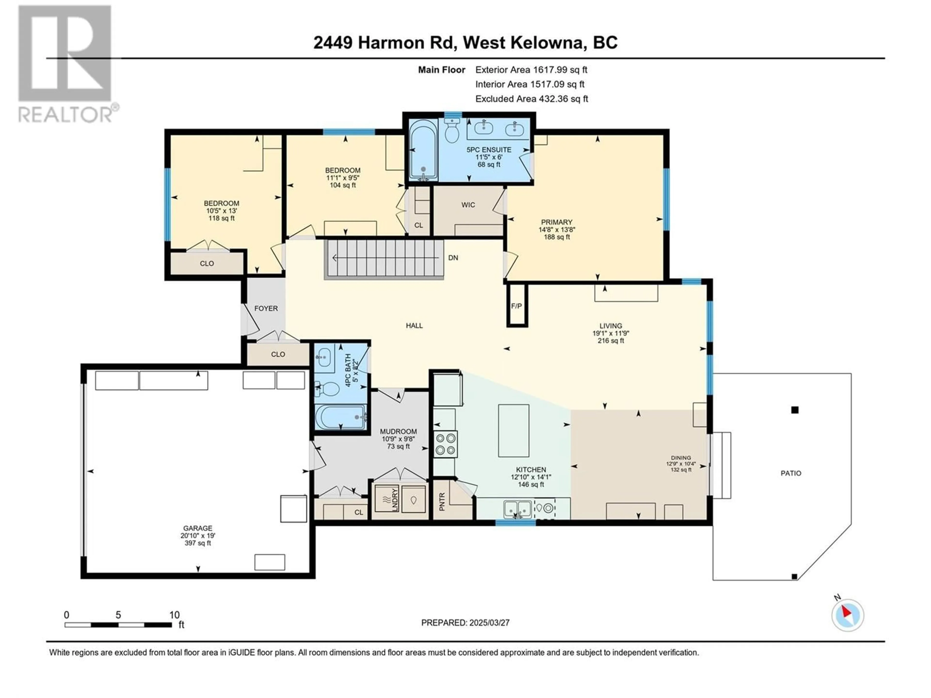 Floor plan for 2449 HARMON ROAD, West Kelowna British Columbia V1Z2C1