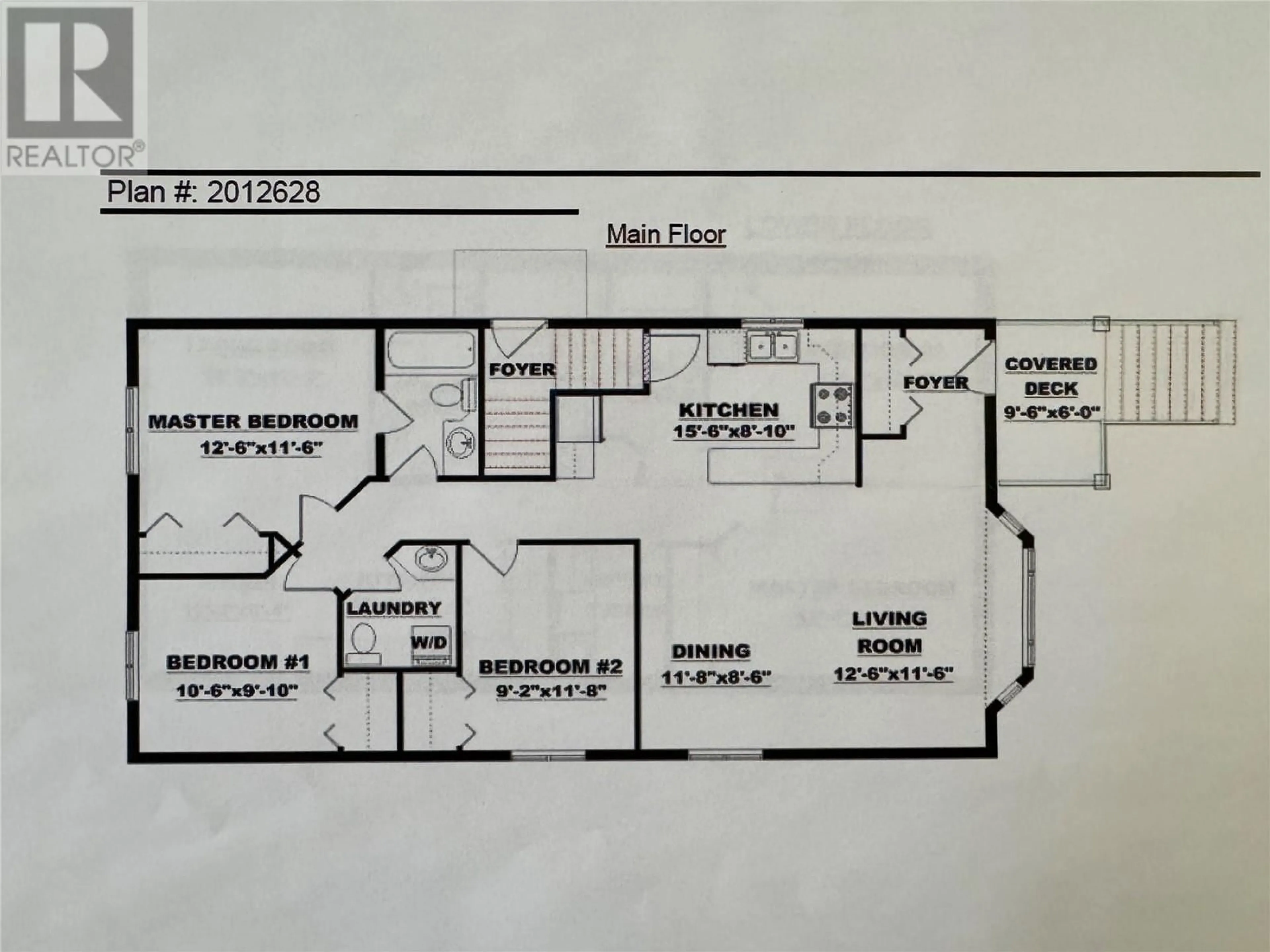 Floor plan for 1323/1325 101 AVENUE, Dawson Creek British Columbia V1G2A4