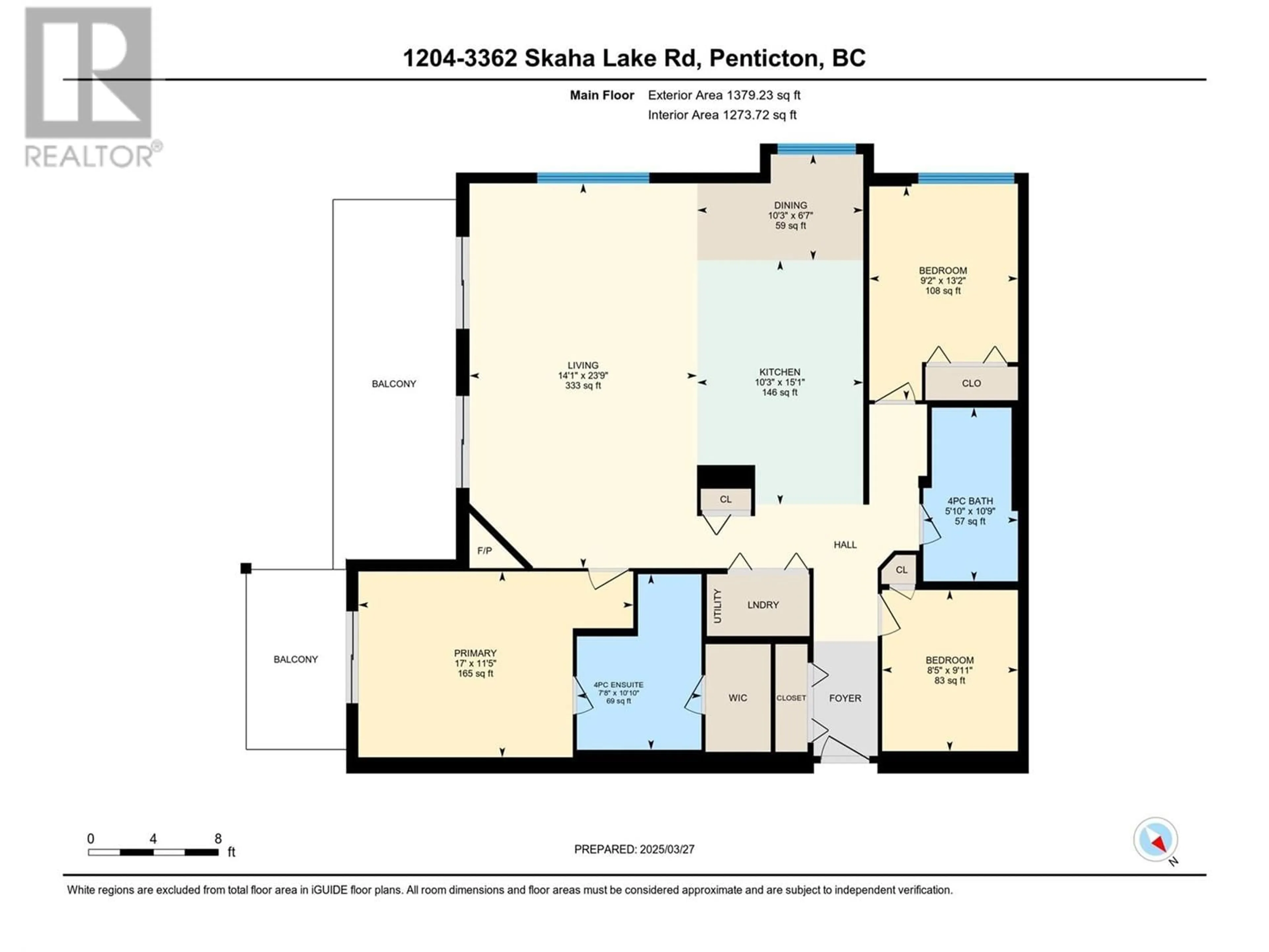 Floor plan for 1204 - 3362 SKAHA LAKE ROAD, Penticton British Columbia V2A0J4