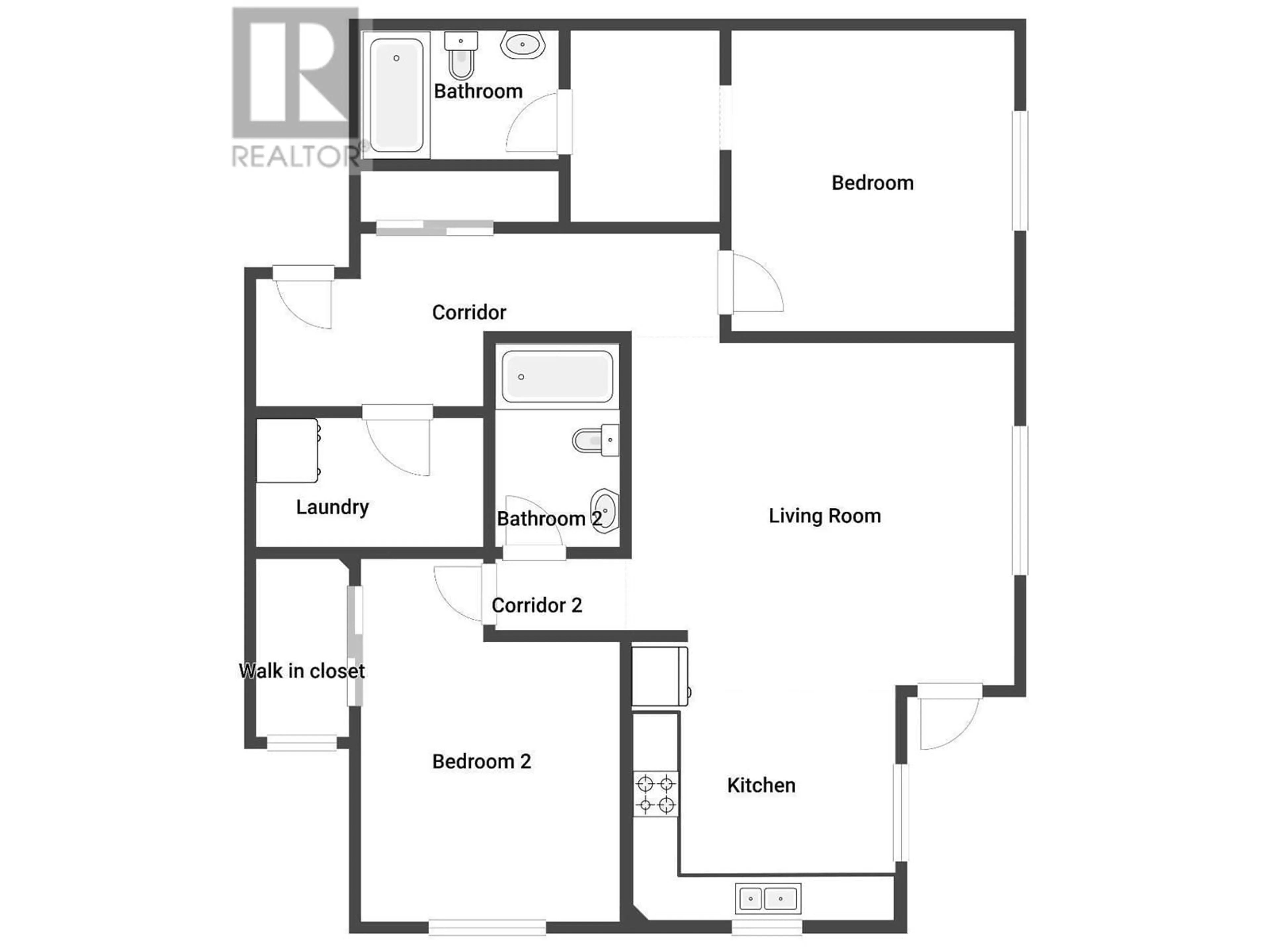 Floor plan for 102 - 764 GOVERNMENT STREET, Penticton British Columbia V2A4T3