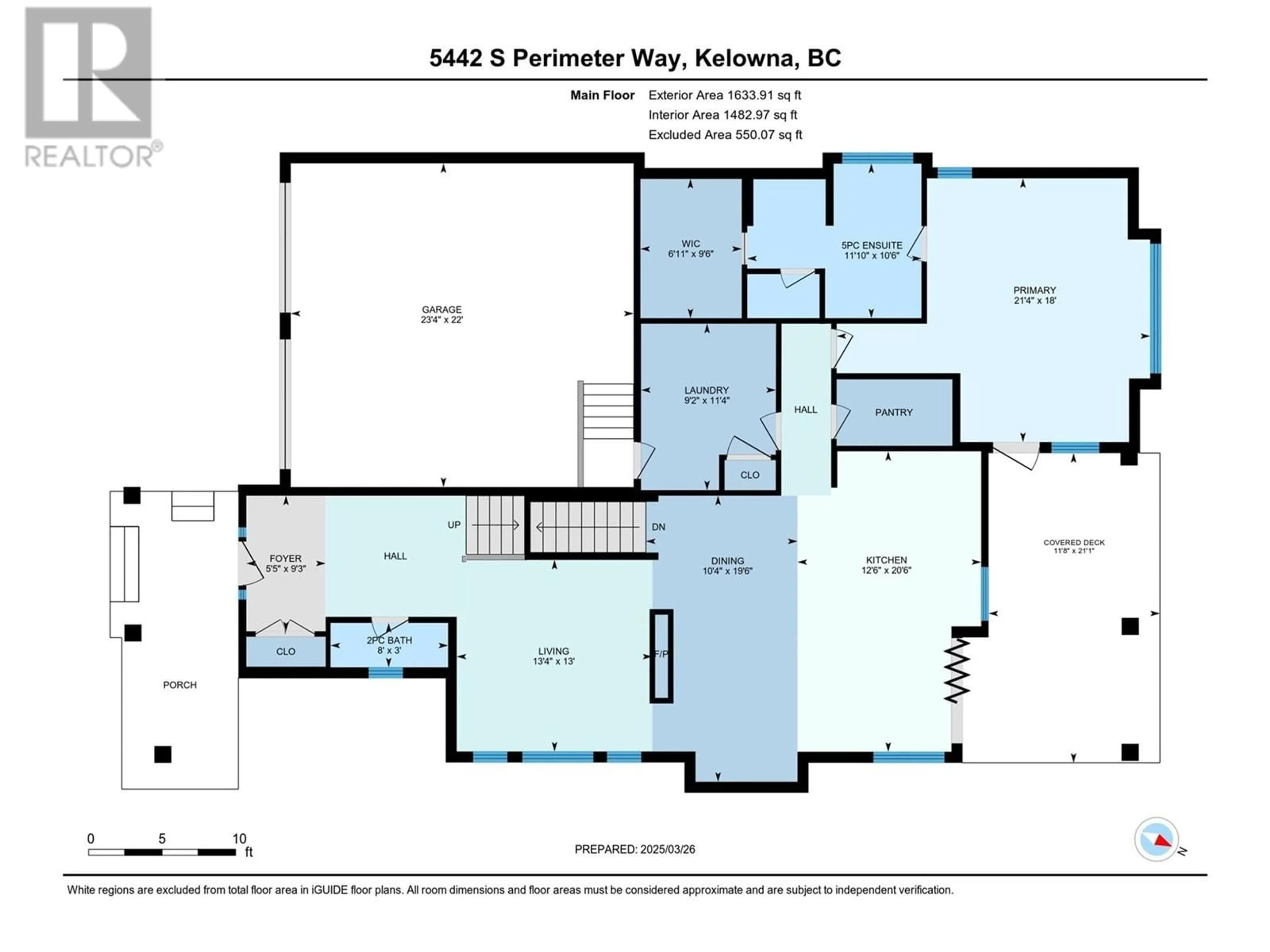 Floor plan for 5442 SOUTH PERIMETER WAY, Kelowna British Columbia V1W5C6