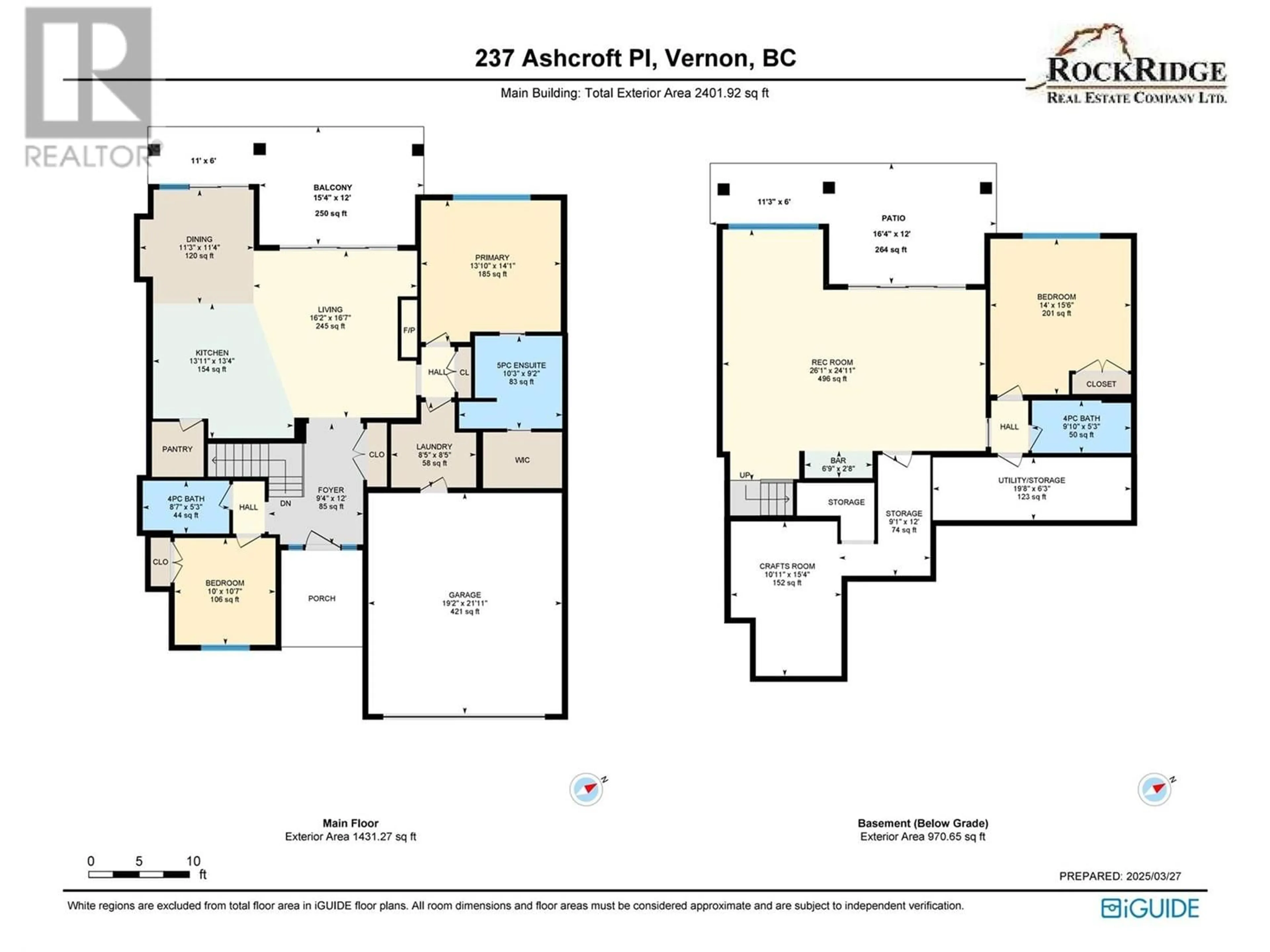 Floor plan for 237 ASHCROFT PLACE, Vernon British Columbia V1H2M1