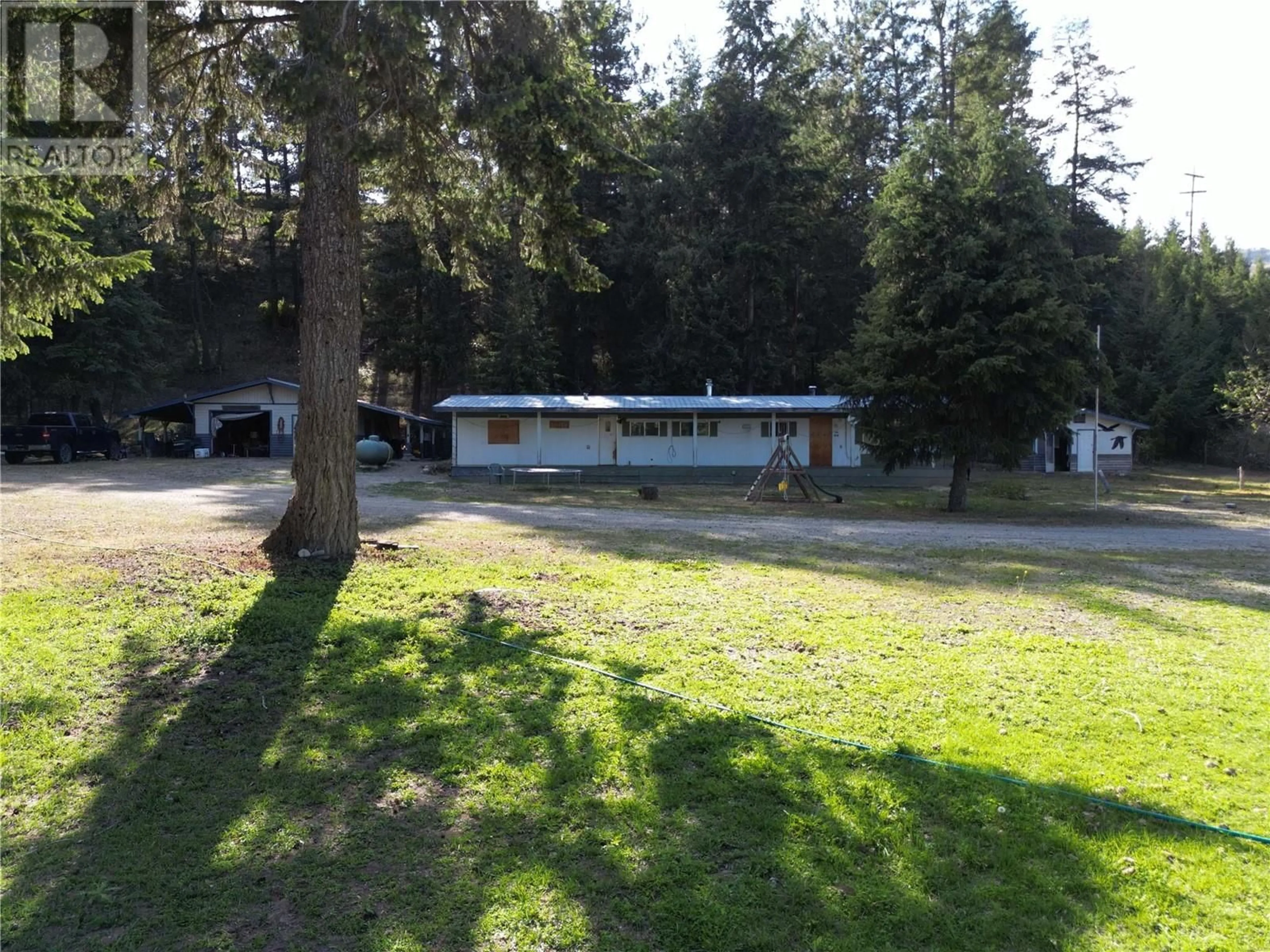 A pic from outside/outdoor area/front of a property/back of a property/a pic from drone, unknown for 4160 HIGHWAY 3 HIGHWAY, Rock Creek British Columbia V0H1Y0