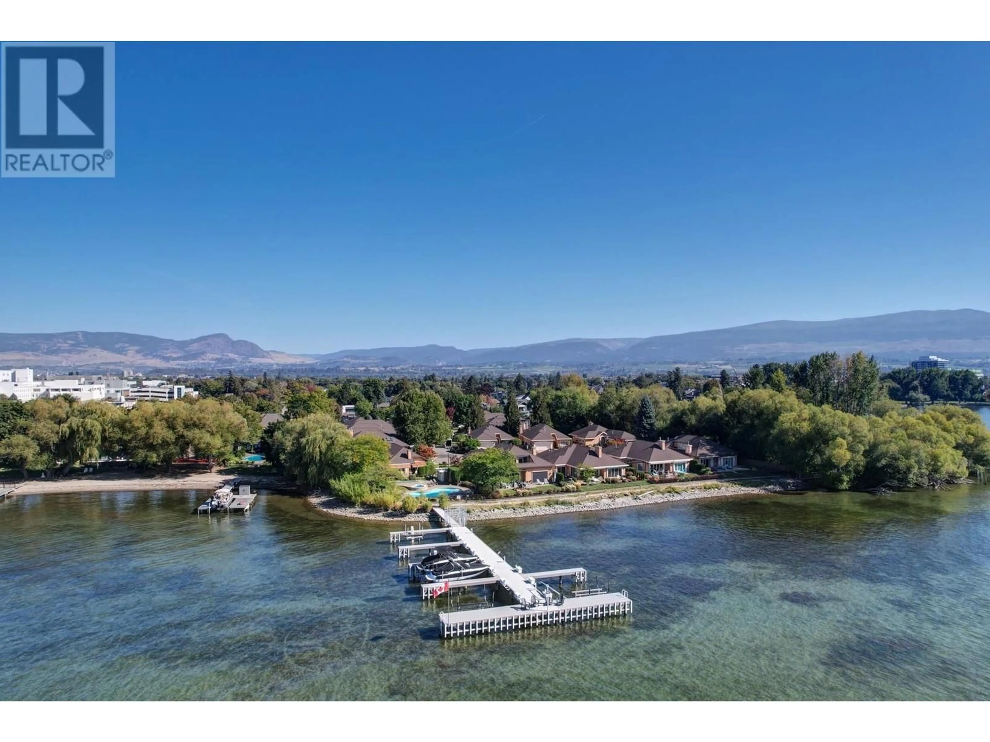 A pic from outside/outdoor area/front of a property/back of a property/a pic from drone, water/lake/river/ocean view for 20 - 2368 ABBOTT STREET, Kelowna British Columbia V1Y9G7