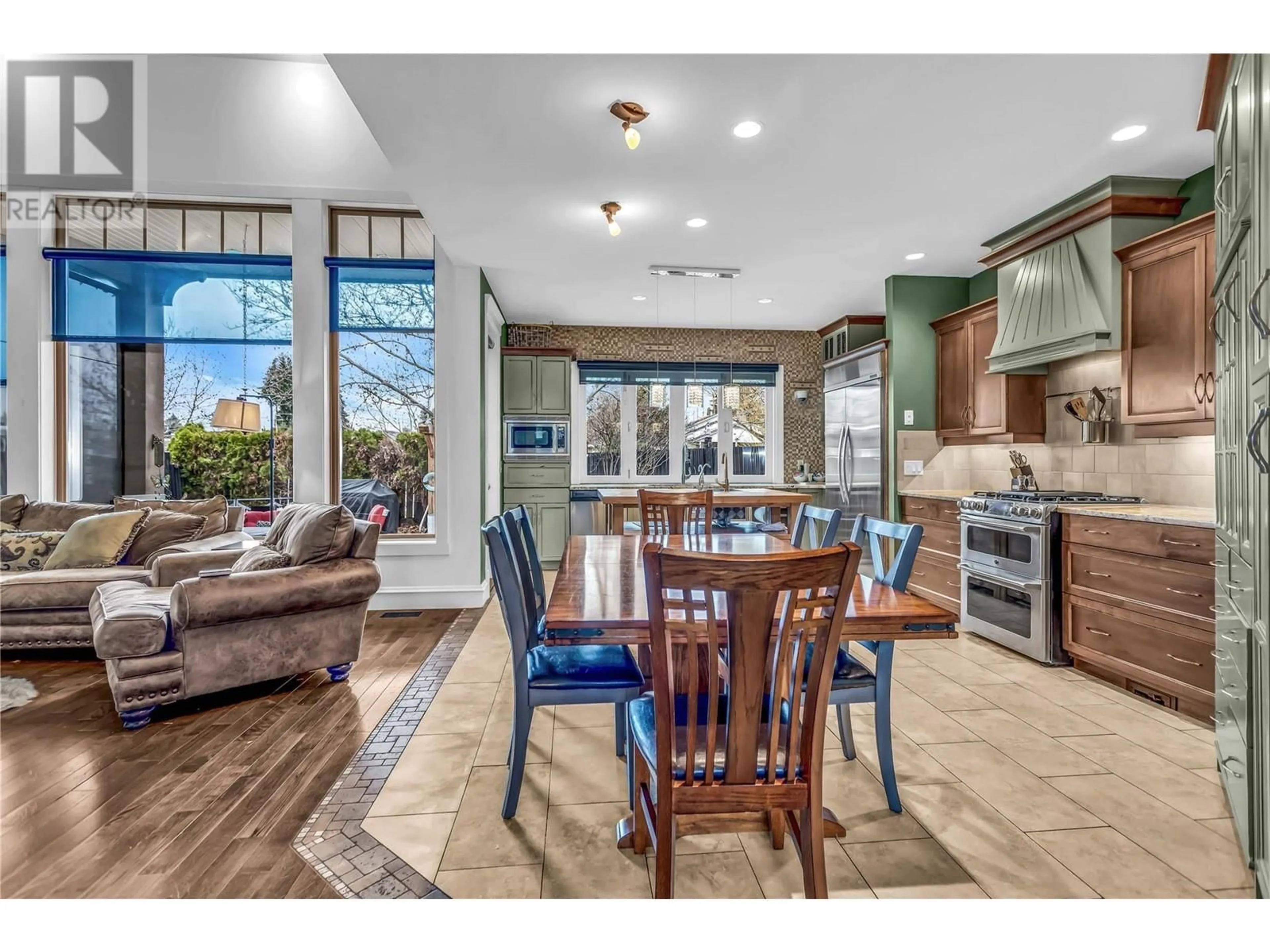 Open concept kitchen, ceramic/tile floor for 1306 BLACK MOUNTAIN CRESCENT, Kelowna British Columbia V1P1P7