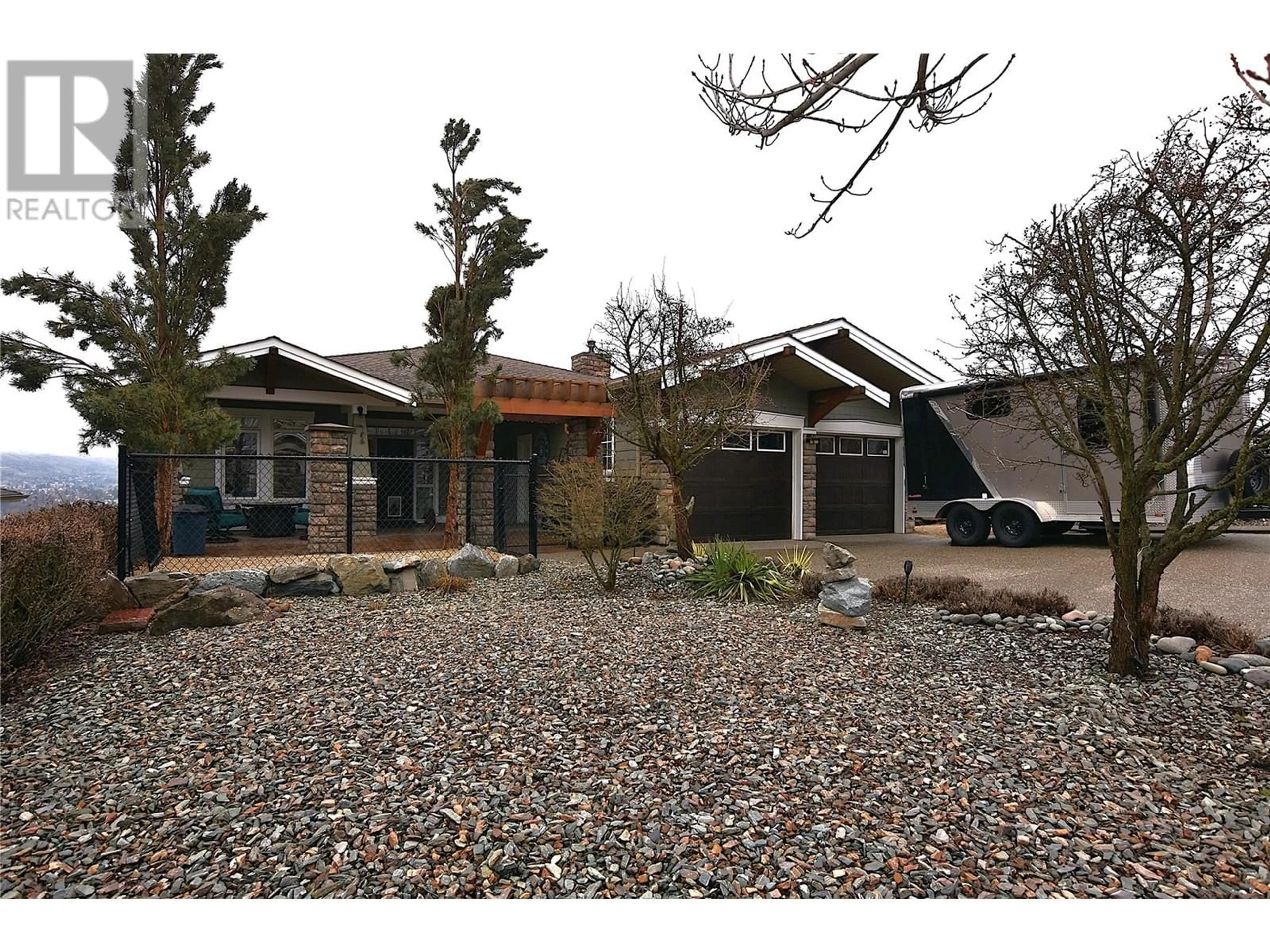A pic from outside/outdoor area/front of a property/back of a property/a pic from drone, unknown for 3721 RAZORBACK COURT, Vernon British Columbia V1T9W4