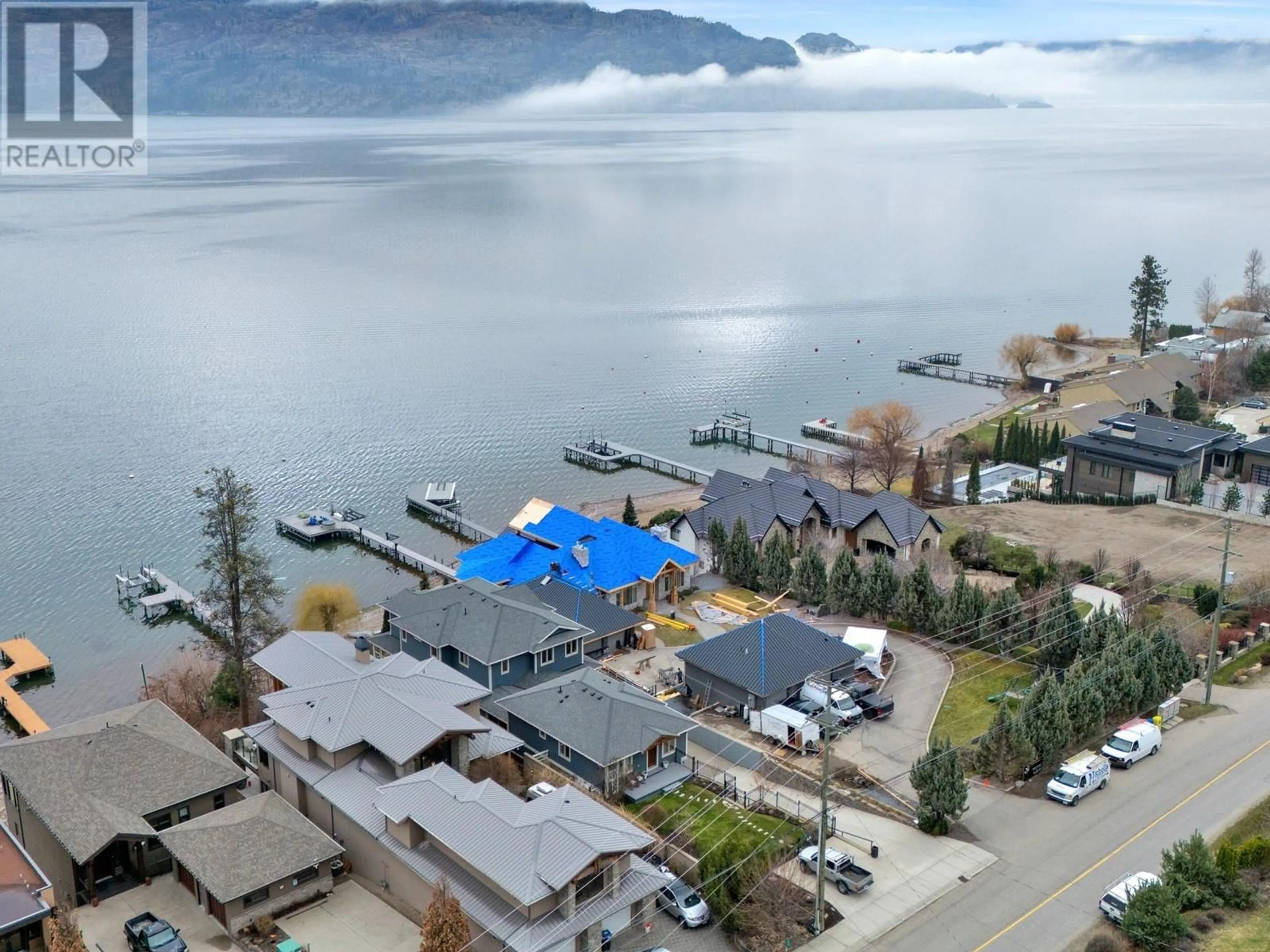 A pic from outside/outdoor area/front of a property/back of a property/a pic from drone, water/lake/river/ocean view for 5251 BUCHANAN ROAD, Peachland British Columbia V0H1X1