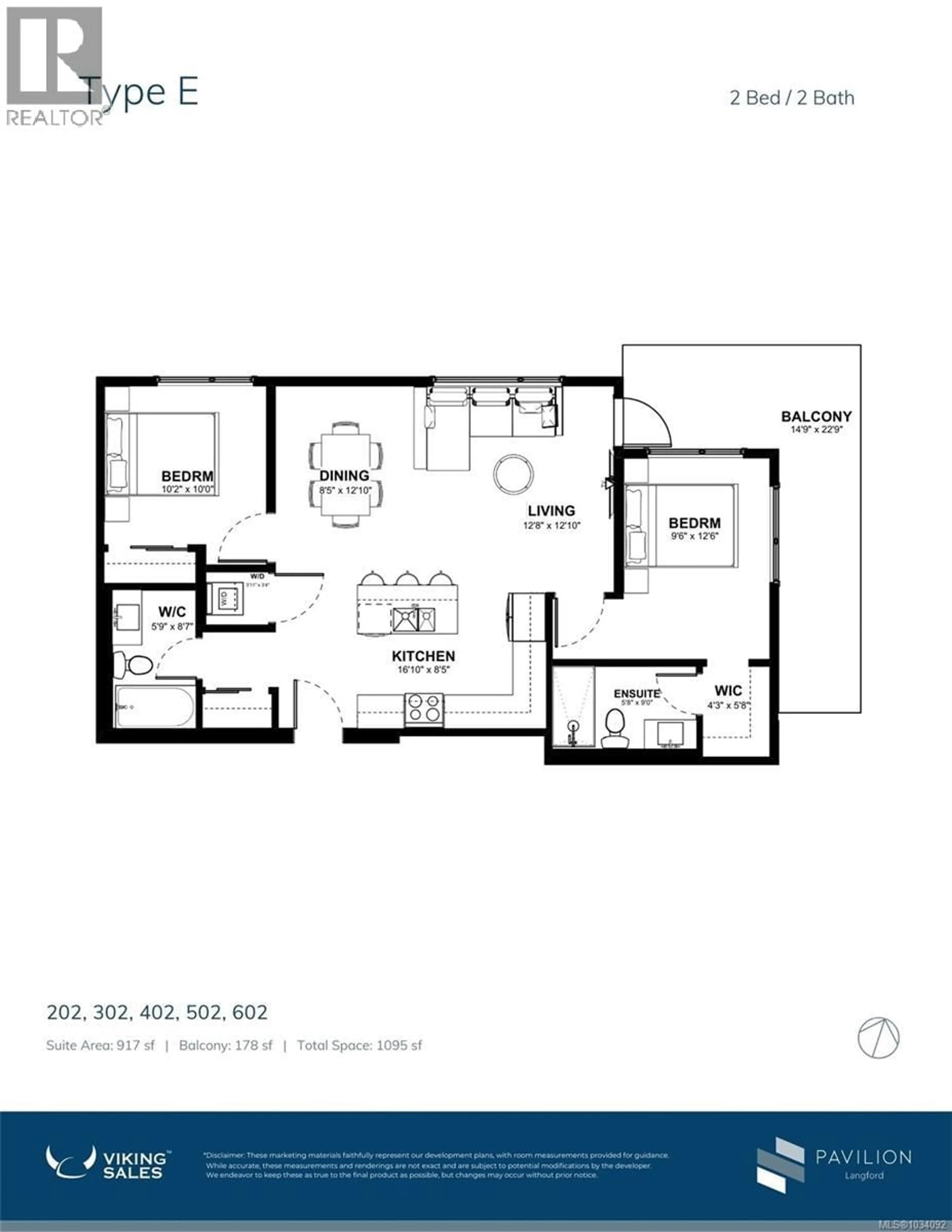 Floor plan for 602 - 777 STATION AVENUE, Langford British Columbia V9B2S1