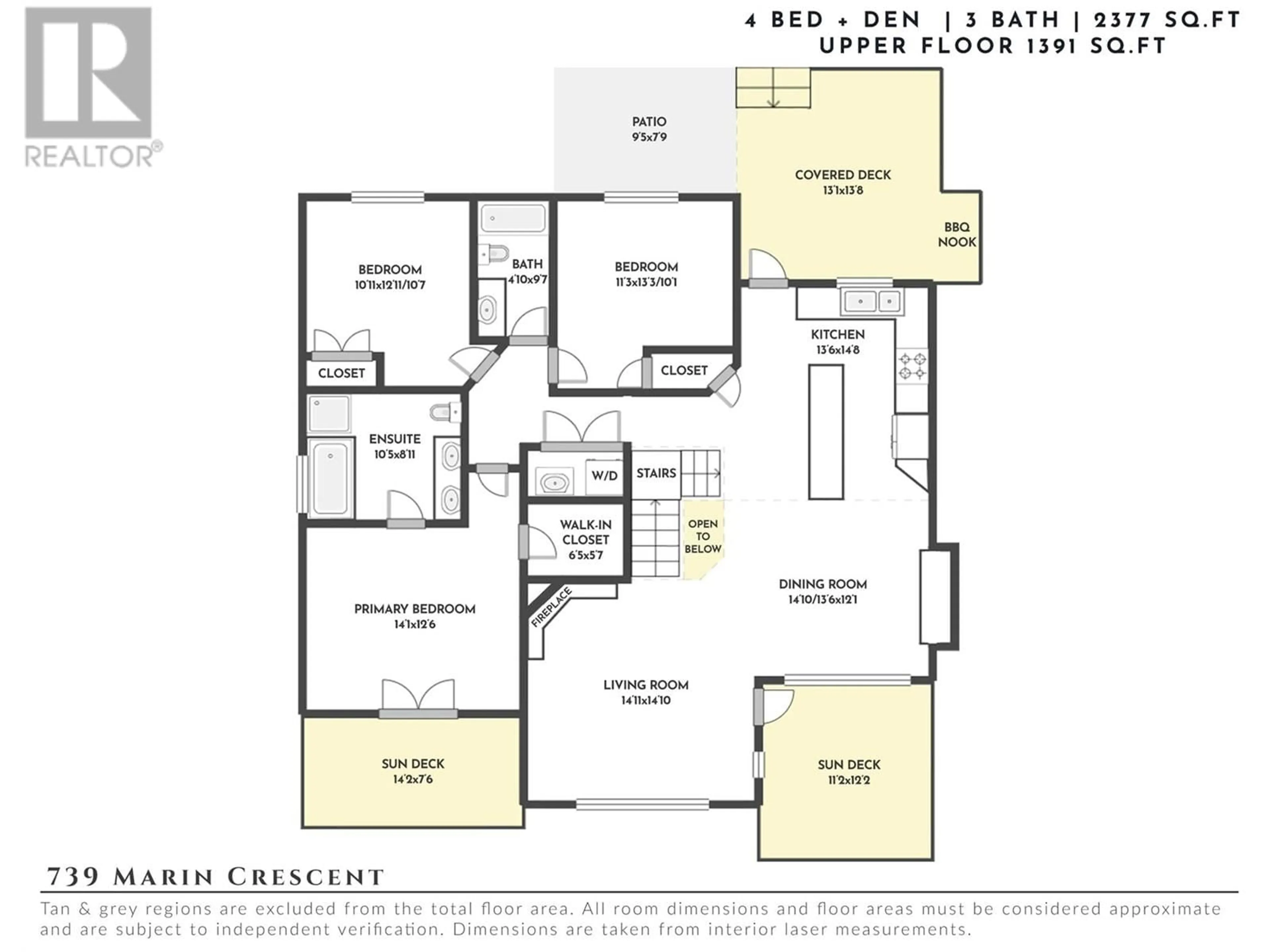 Floor plan for 739 MARIN CRESCENT, Kelowna British Columbia V1W5C8