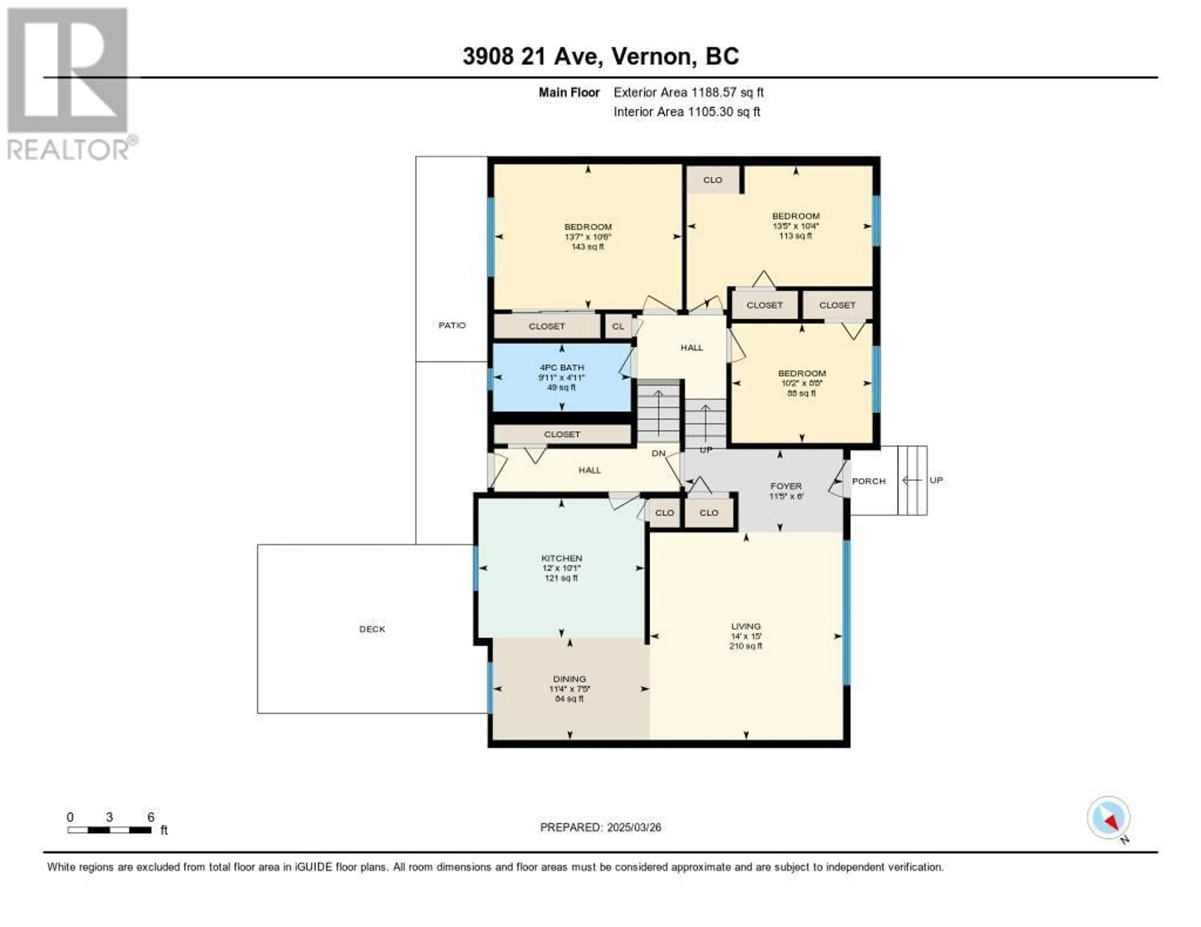 Floor plan for 3908 21 AVENUE, Vernon British Columbia V1T6P8