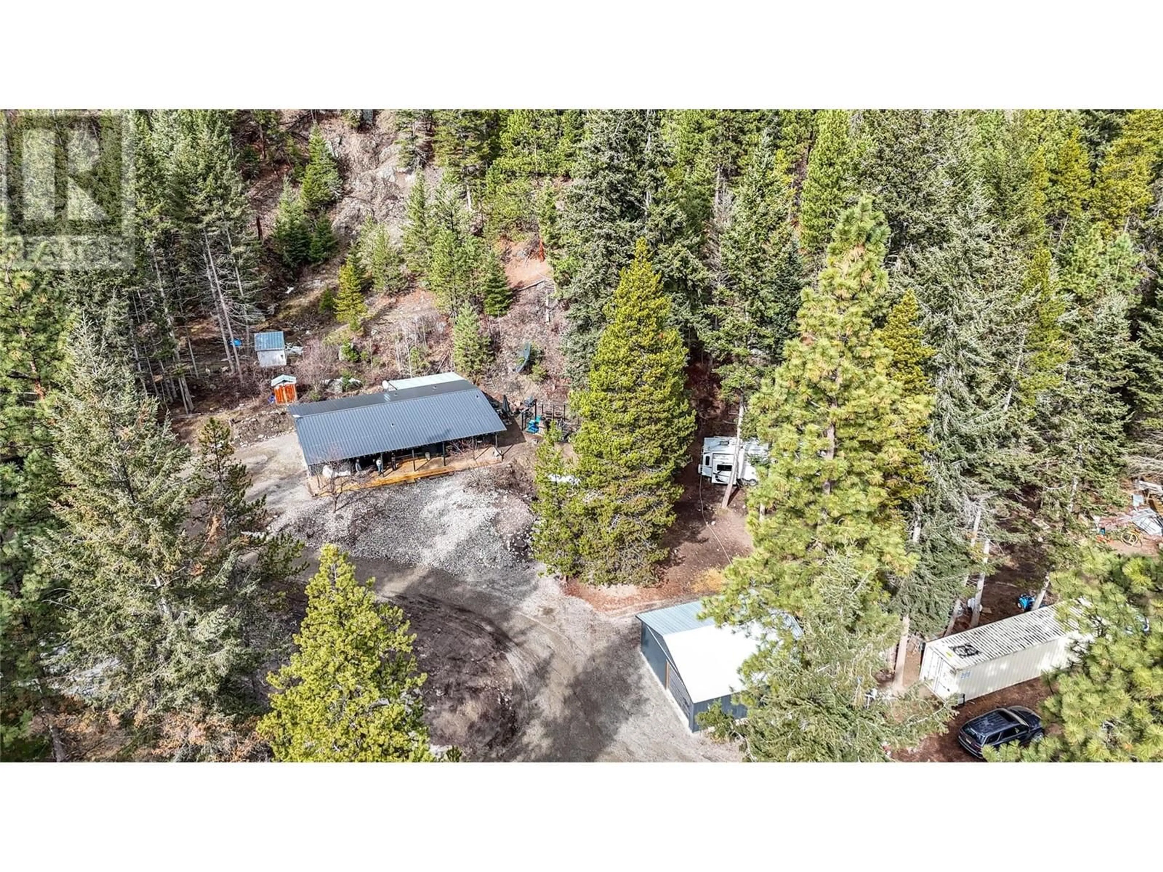 A pic from outside/outdoor area/front of a property/back of a property/a pic from drone, forest/trees view for 1598 PRINCETON SUMMERLAND ROAD, Princeton British Columbia V0X1W0
