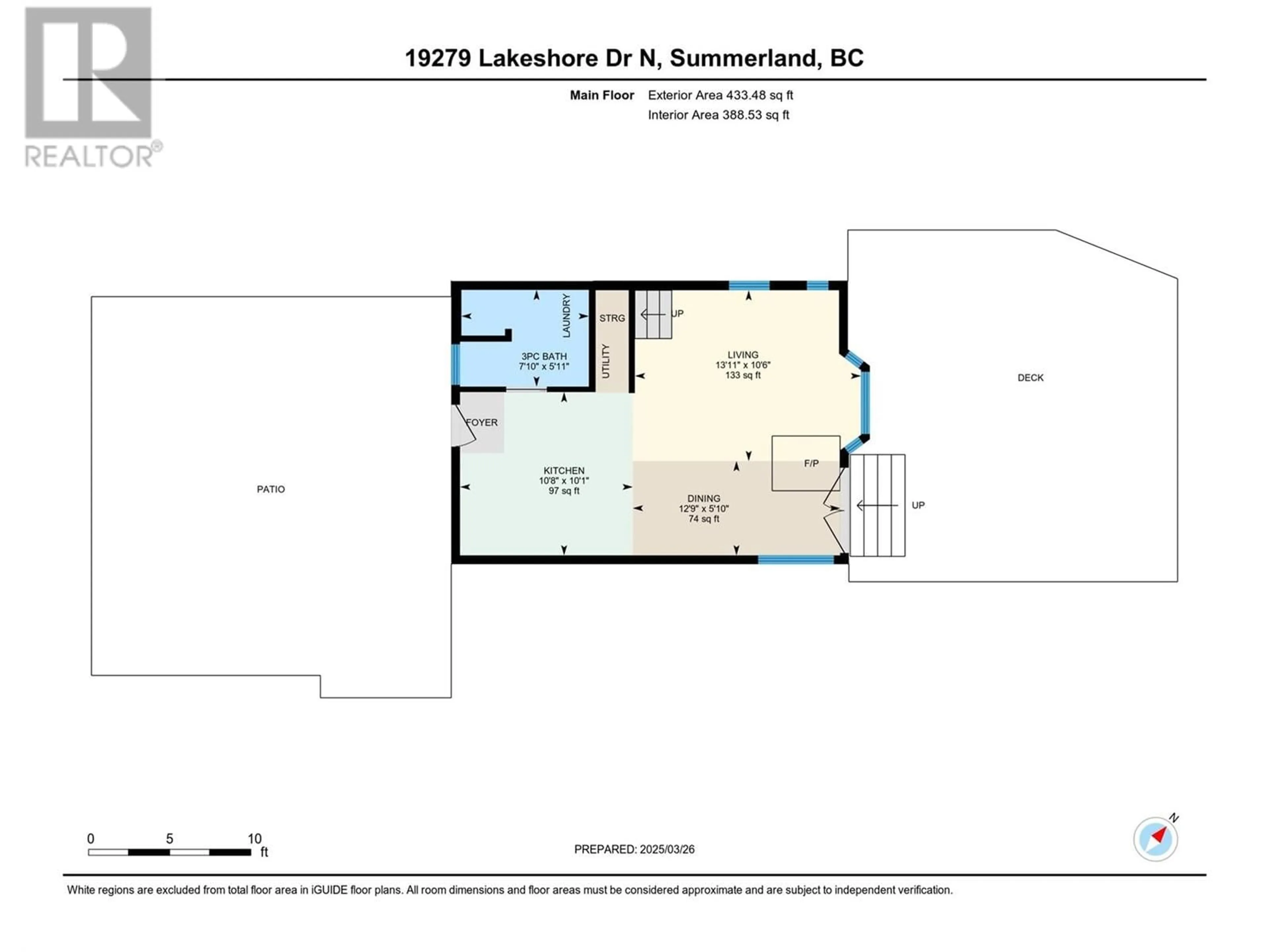 Floor plan for 19279 LAKESHORE DRIVE NORTH, Summerland British Columbia V0H1Z6