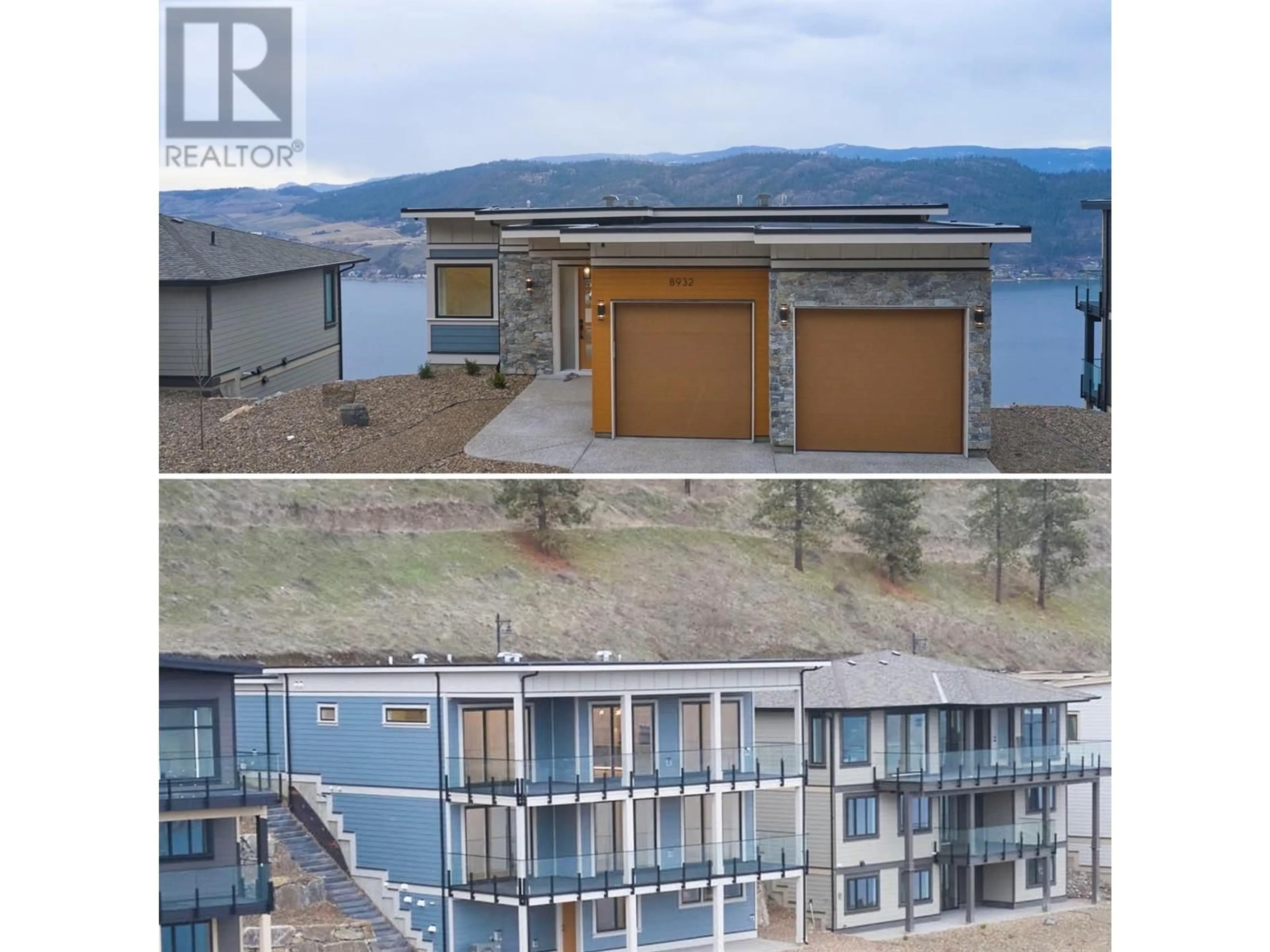 A pic from outside/outdoor area/front of a property/back of a property/a pic from drone, water/lake/river/ocean view for 8932 TAVISTOCK ROAD, Vernon British Columbia V1H2L4