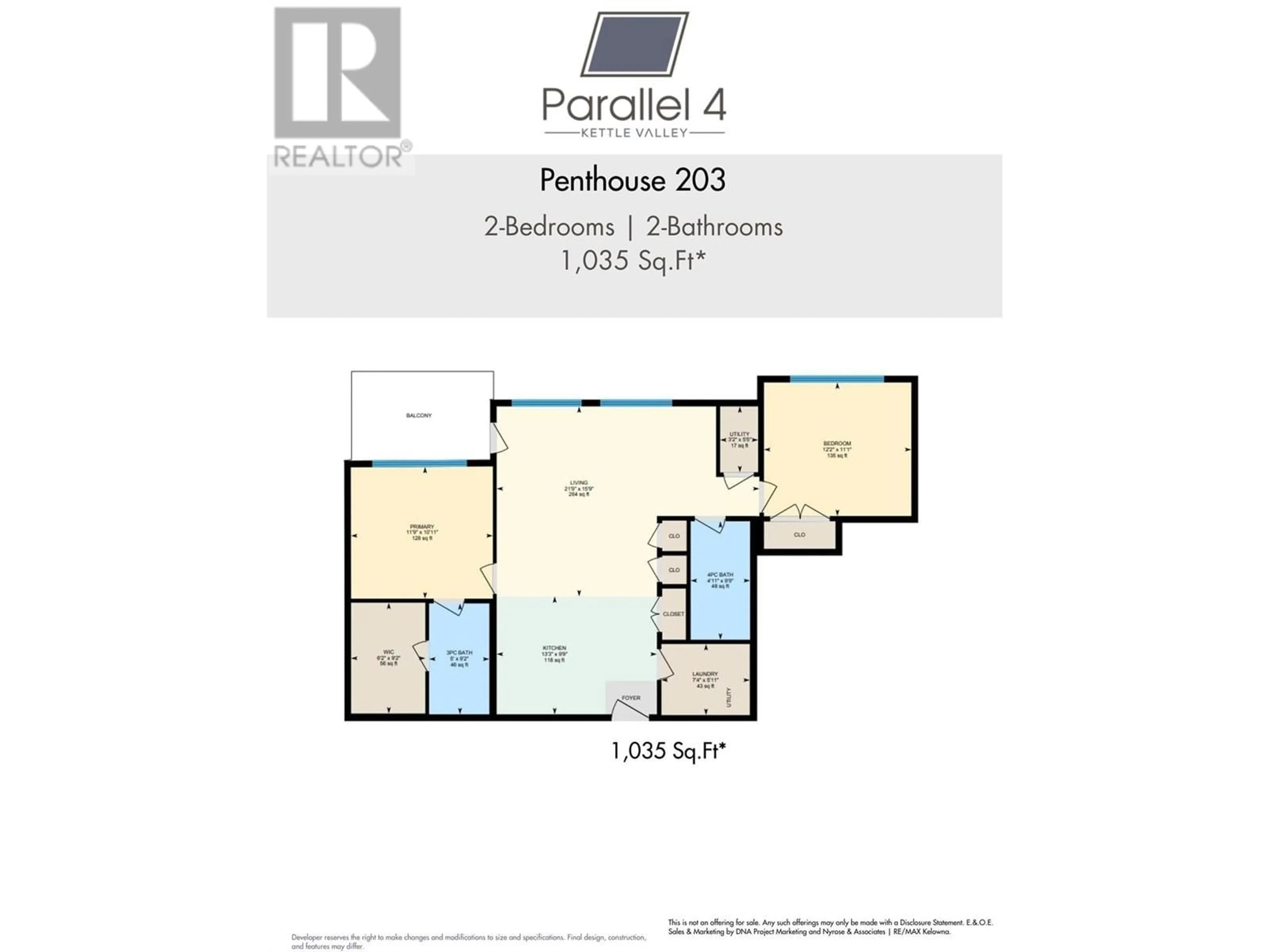 Floor plan for 203 - 5300 MAIN STREET, Kelowna British Columbia V1W0C1