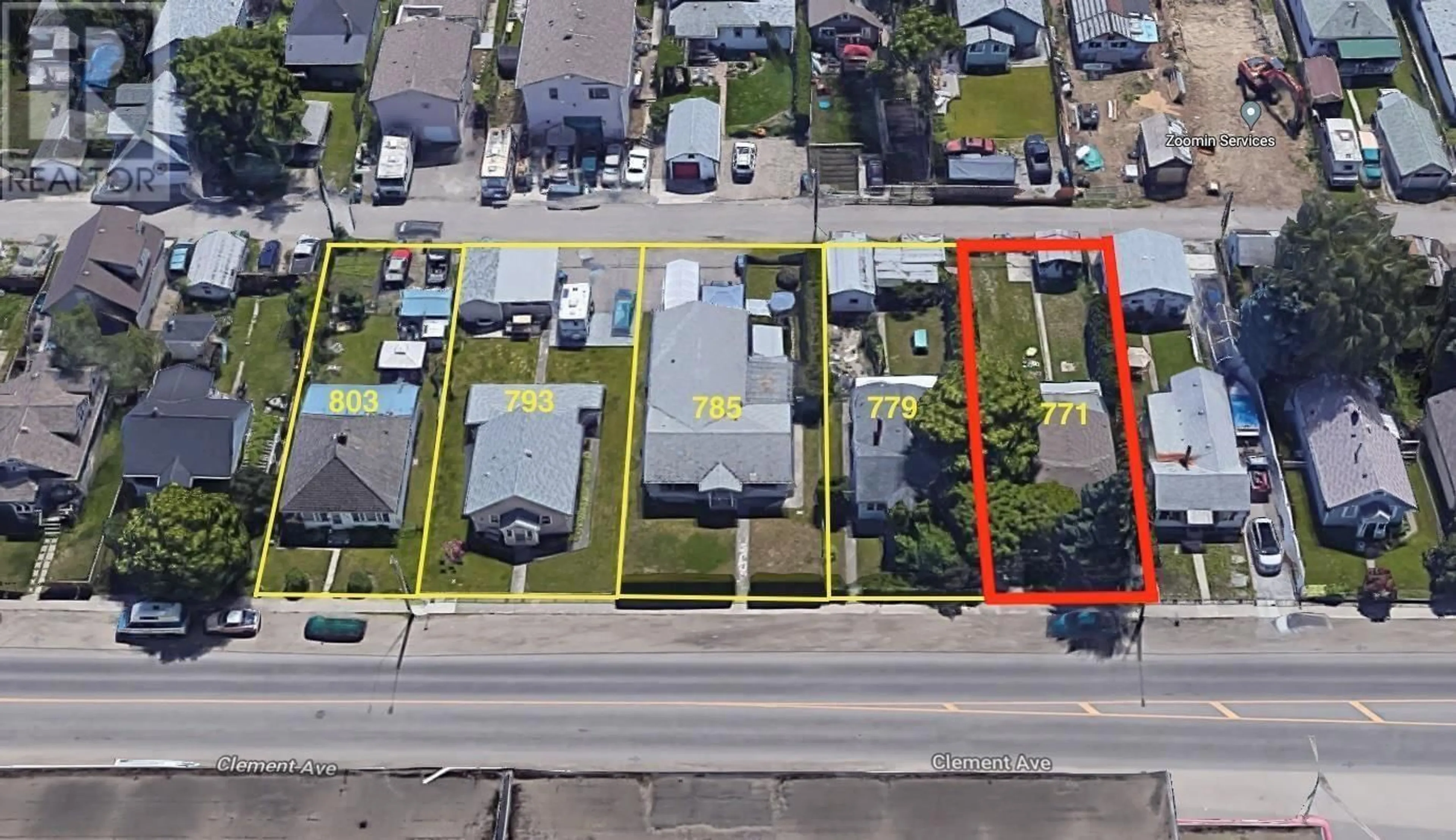 A pic from outside/outdoor area/front of a property/back of a property/a pic from drone, street for 771 CLEMENT AVENUE, Kelowna British Columbia V1Y7C9