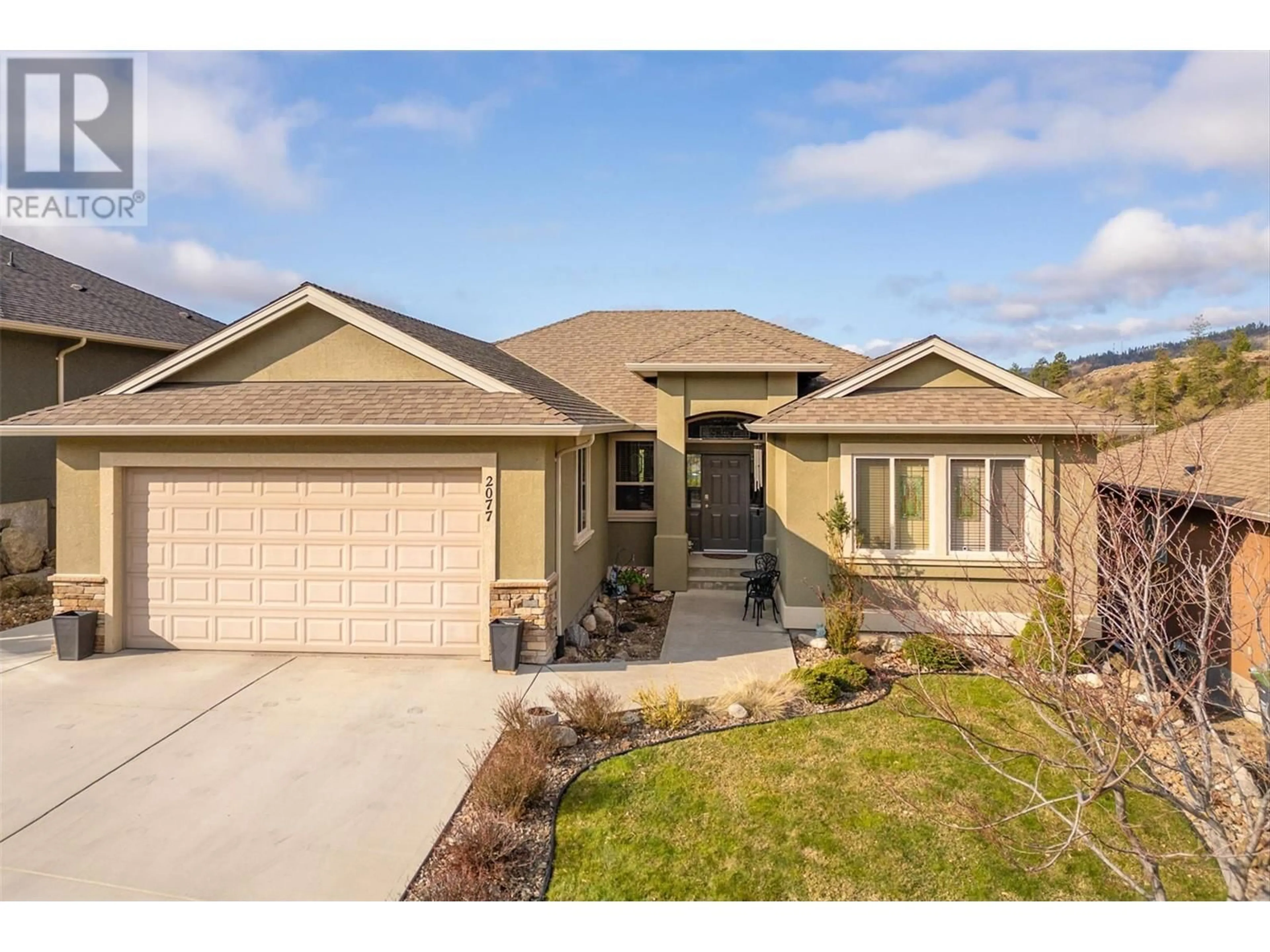 Home with brick exterior material, street for 2077 CORNERSTONE DRIVE, West Kelowna British Columbia V4T2S3