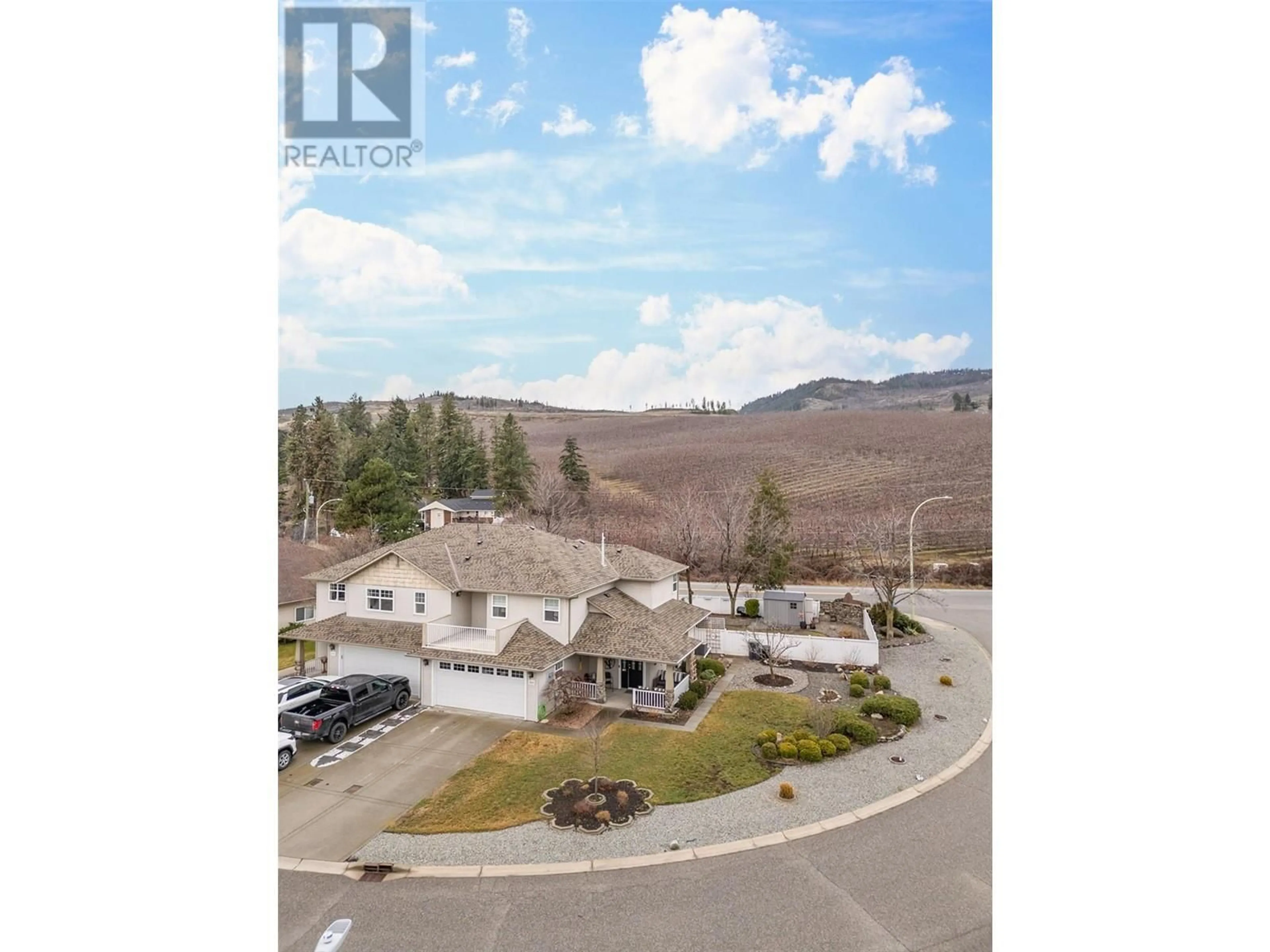A pic from outside/outdoor area/front of a property/back of a property/a pic from drone, water/lake/river/ocean view for 3820 GLEN CANYON DRIVE, West Kelowna British Columbia V4T2P7