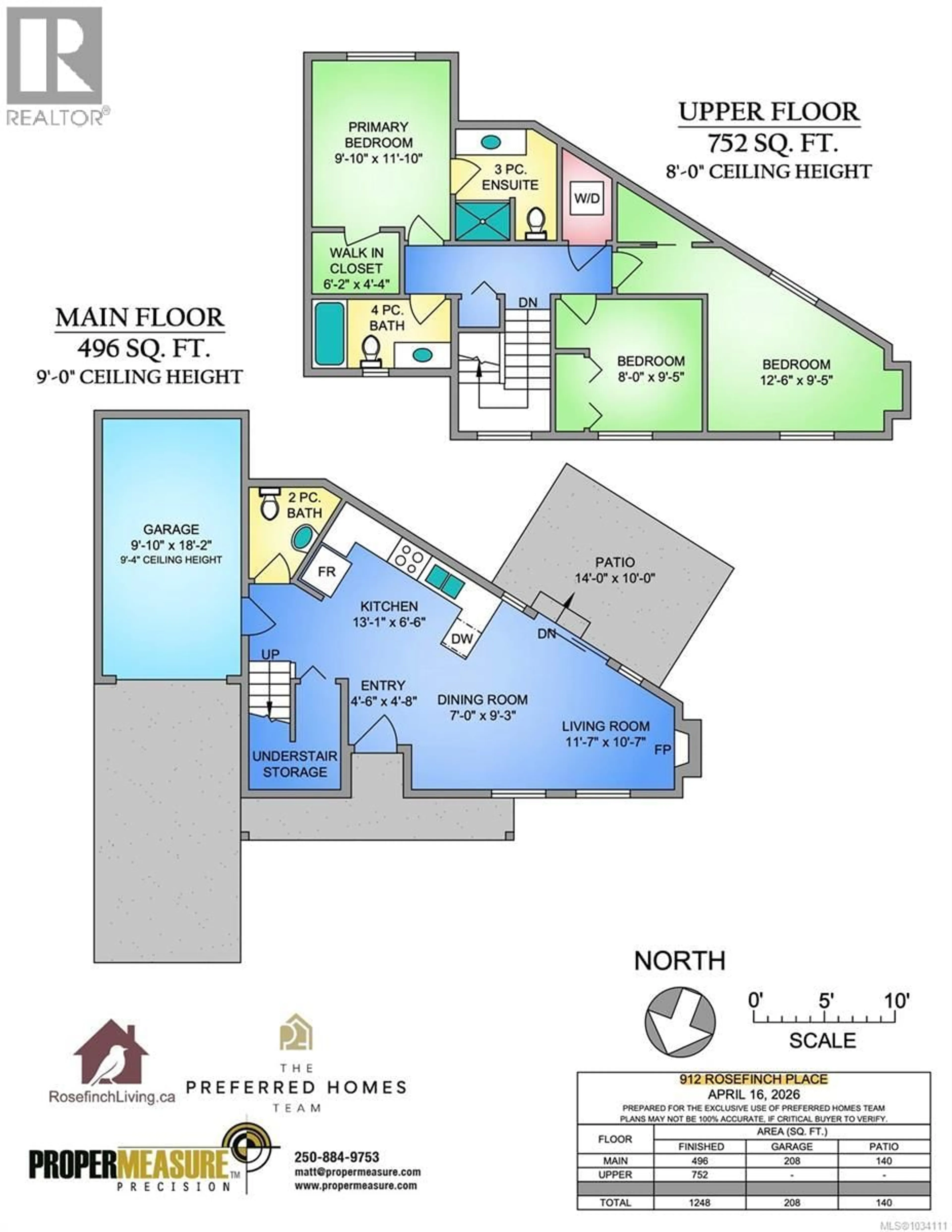 Floor plan for 912 ROSEFINCH PLACE, Langford British Columbia V9C0W6