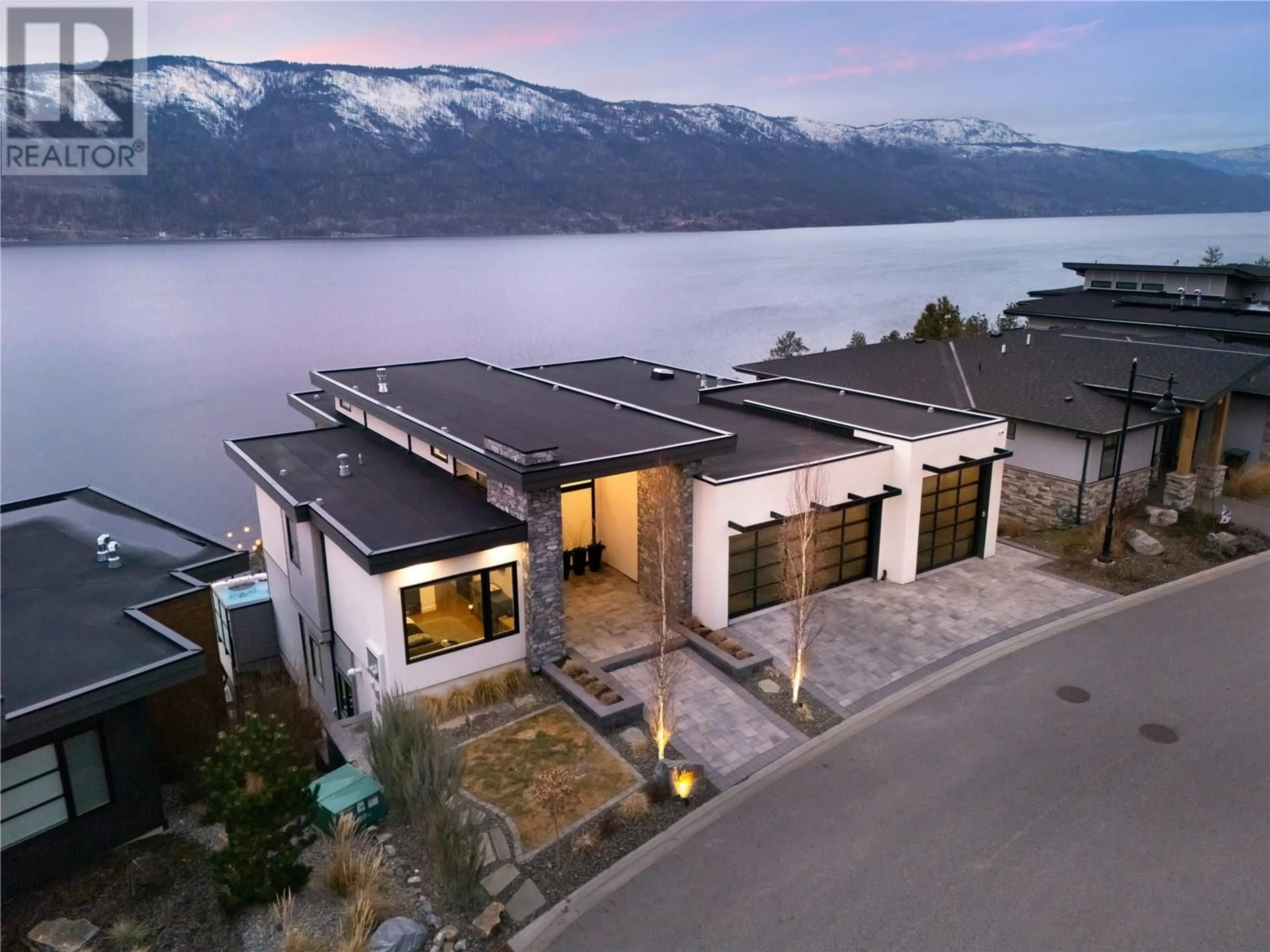 A pic from outside/outdoor area/front of a property/back of a property/a pic from drone, mountain view for 3610 BOXWOOD ROAD, Kelowna British Columbia V1V3G2