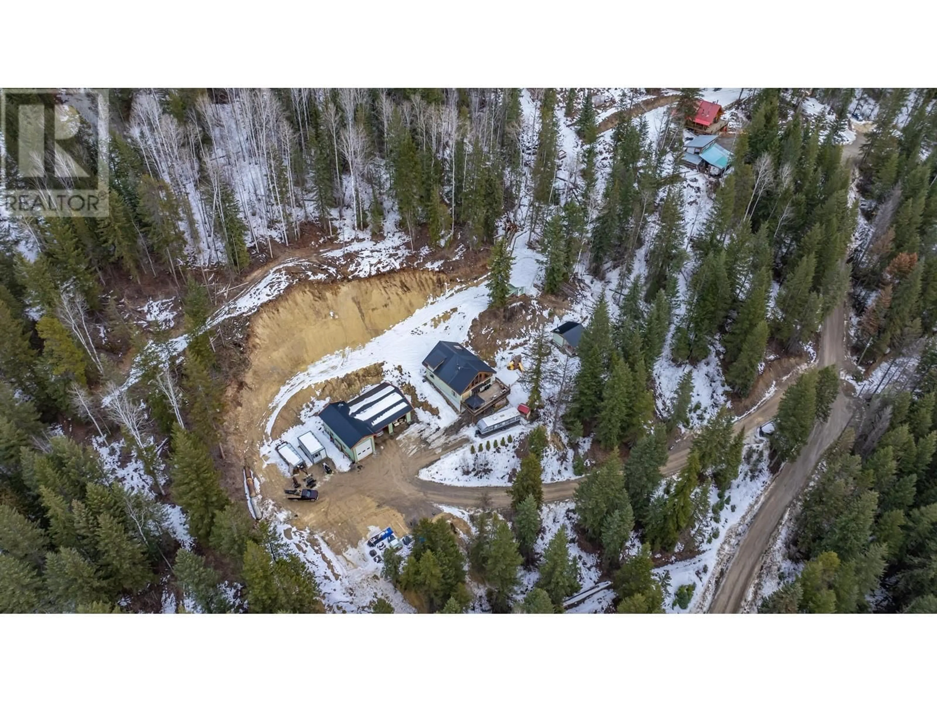A pic from outside/outdoor area/front of a property/back of a property/a pic from drone, unknown for 2360 TRANS CANADA  N HIGHWAY, Golden British Columbia V0A1H1