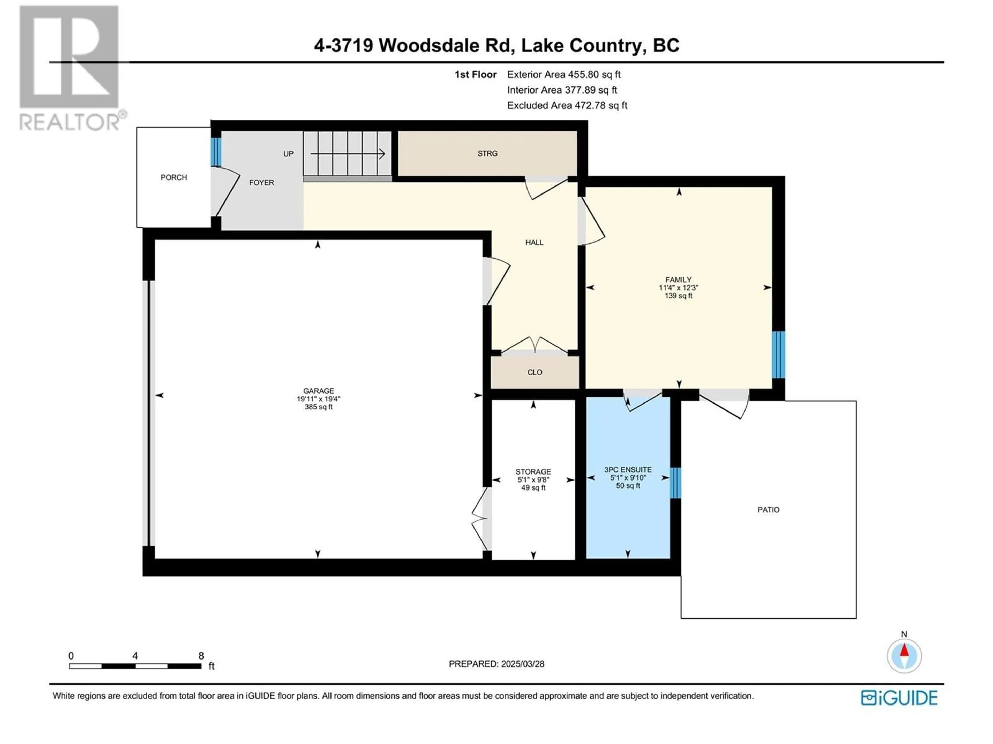 Floor plan for 4 - 3719 WOODSDALE ROAD, Lake Country British Columbia V4V1X2