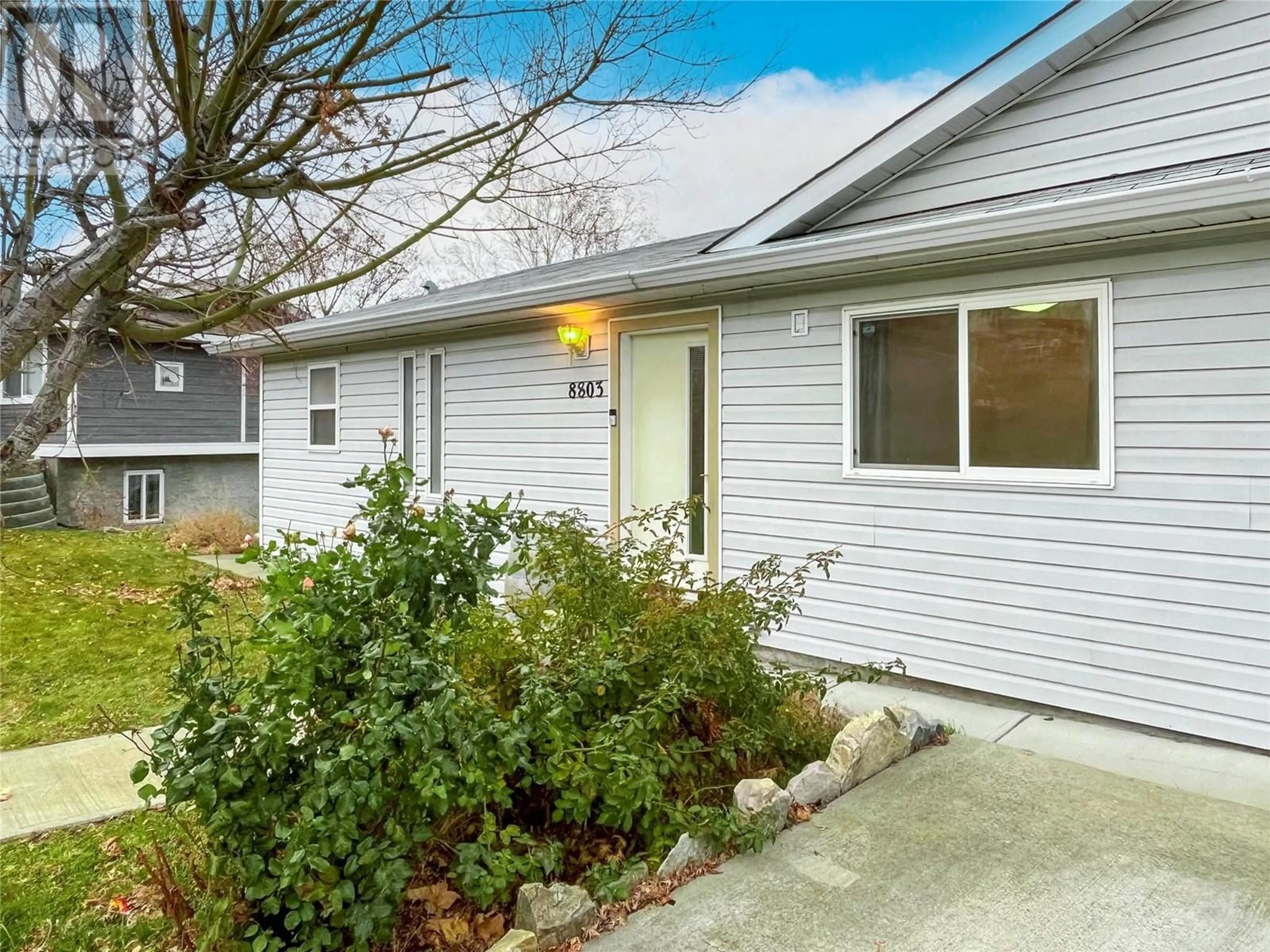 Home with vinyl exterior material, street for 8803 GALA CRESCENT, Osoyoos British Columbia V0H1V2