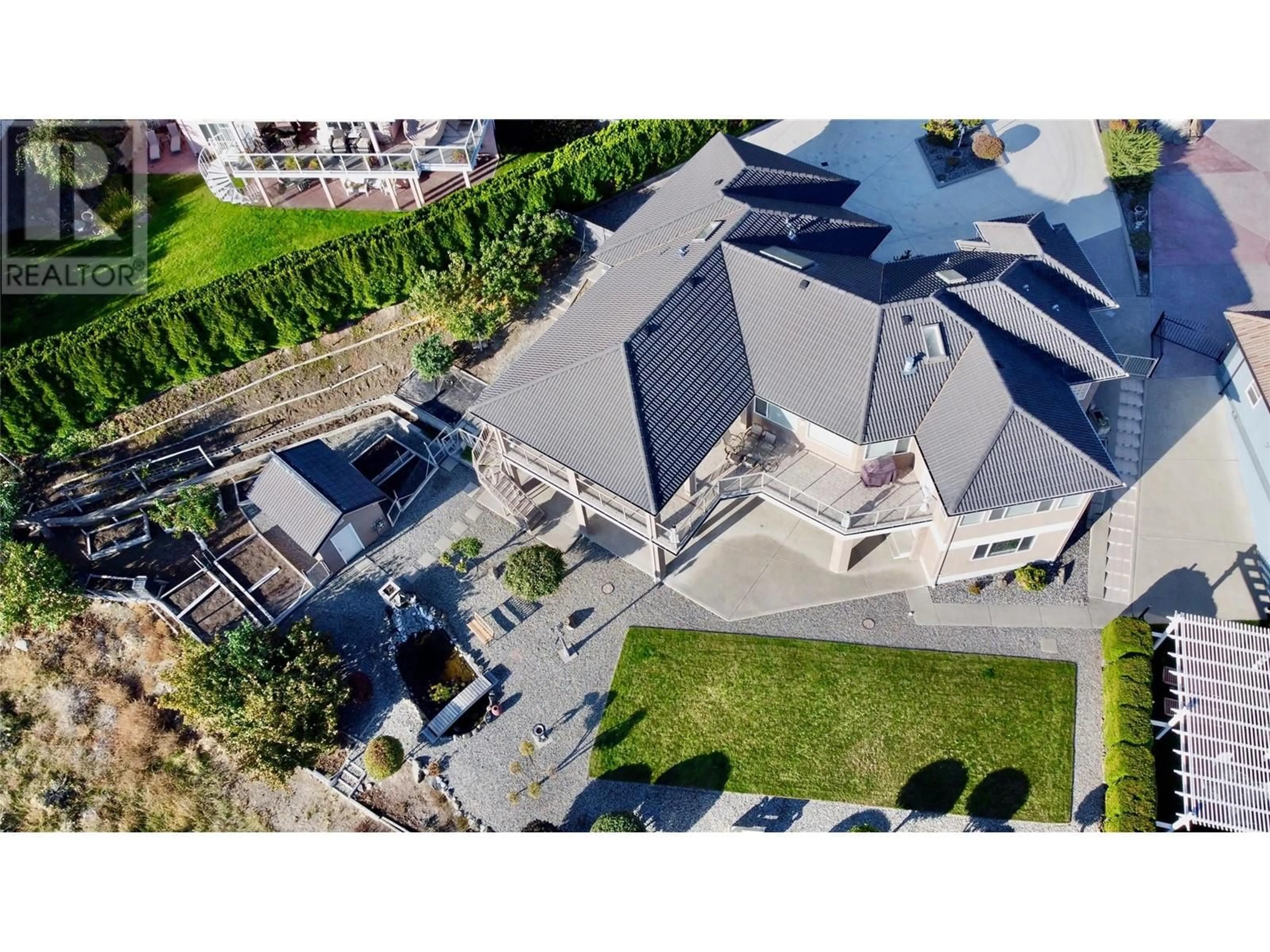 A pic from outside/outdoor area/front of a property/back of a property/a pic from drone, unknown for 11700 QUAIL RIDGE PLACE, Osoyoos British Columbia V0H1V4