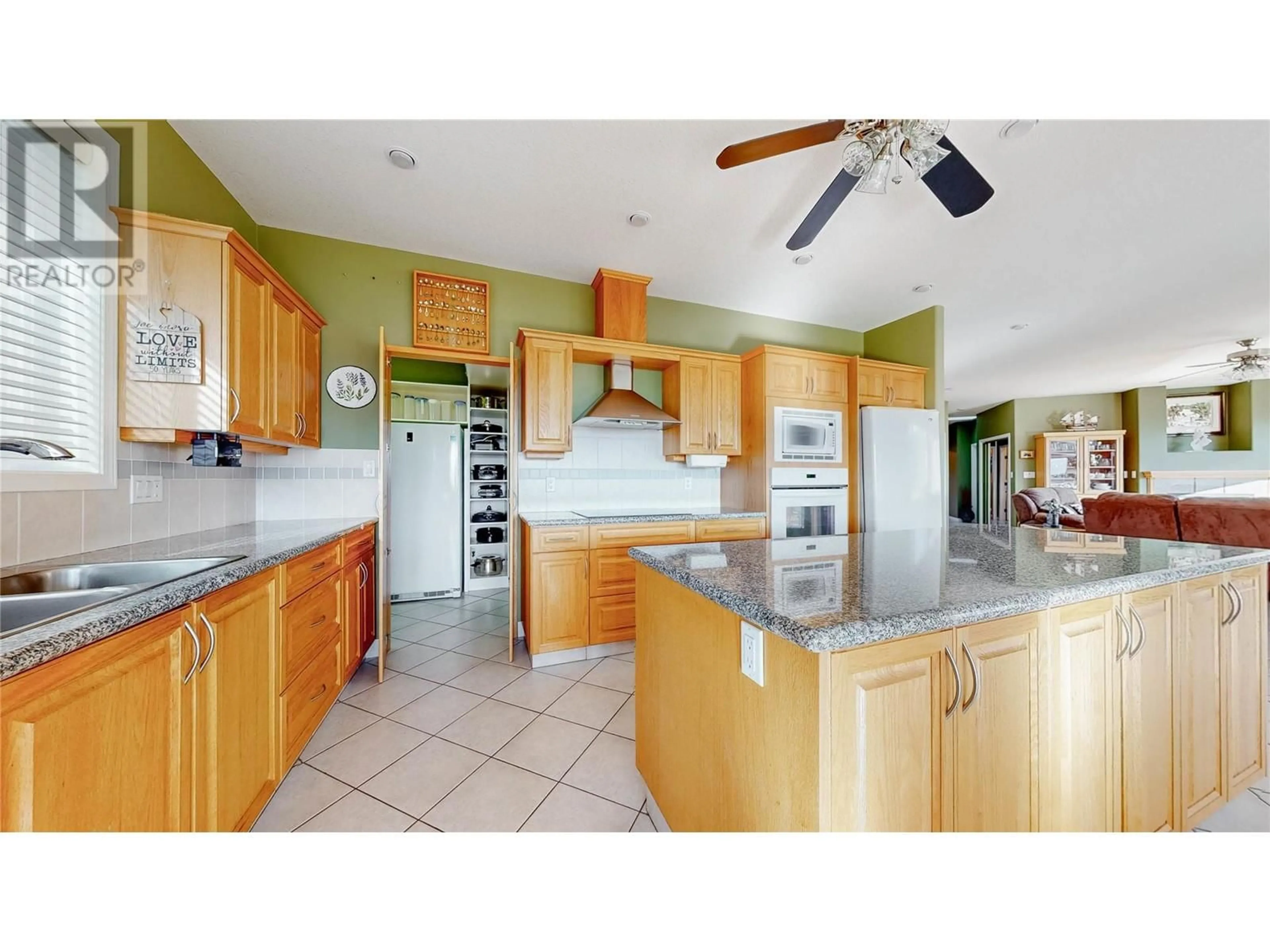 Open concept kitchen, ceramic/tile floor for 11700 QUAIL RIDGE PLACE, Osoyoos British Columbia V0H1V4