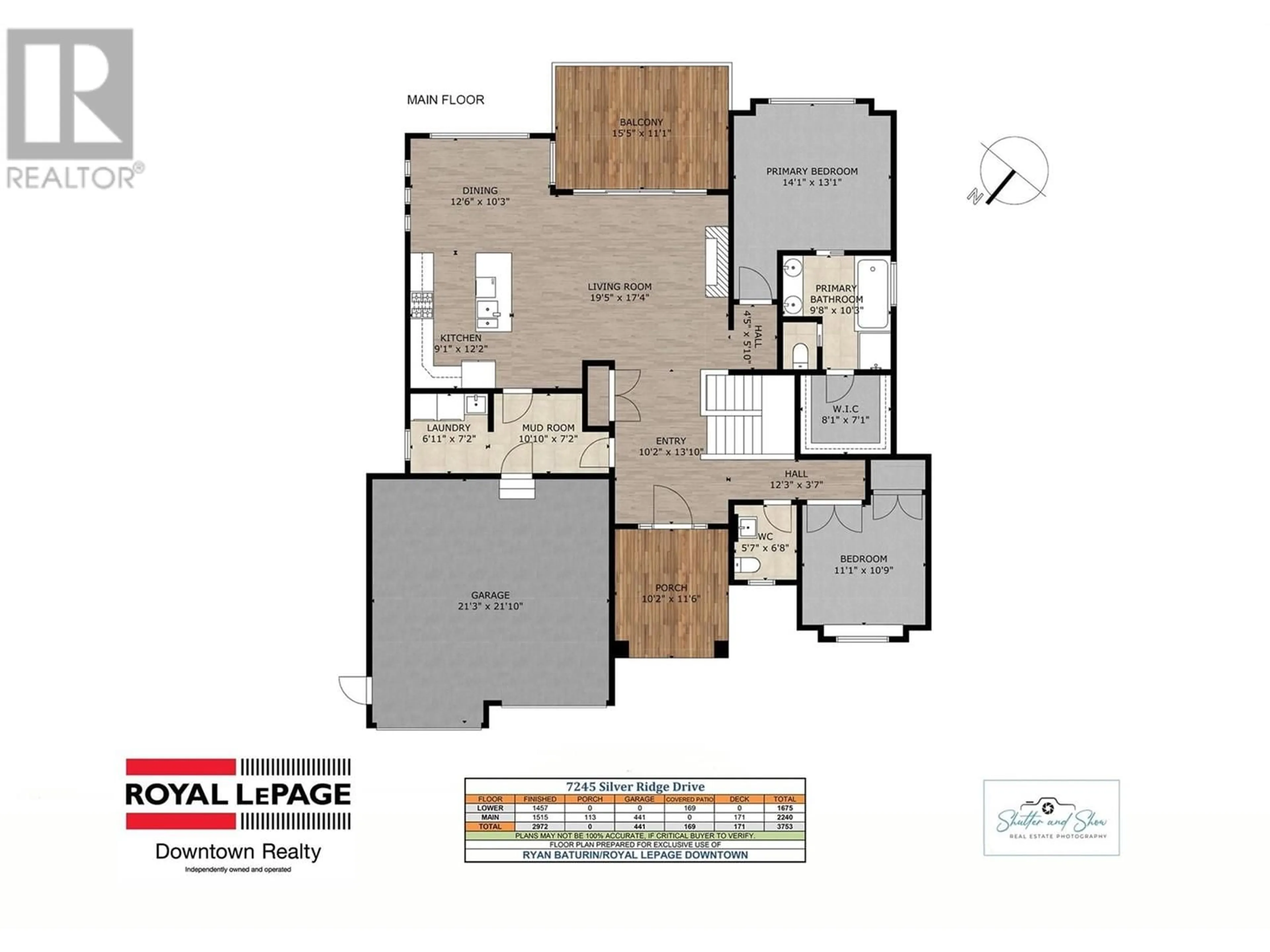Floor plan for 7245 SILVER RIDGE DRIVE, Vernon British Columbia V1B4C7