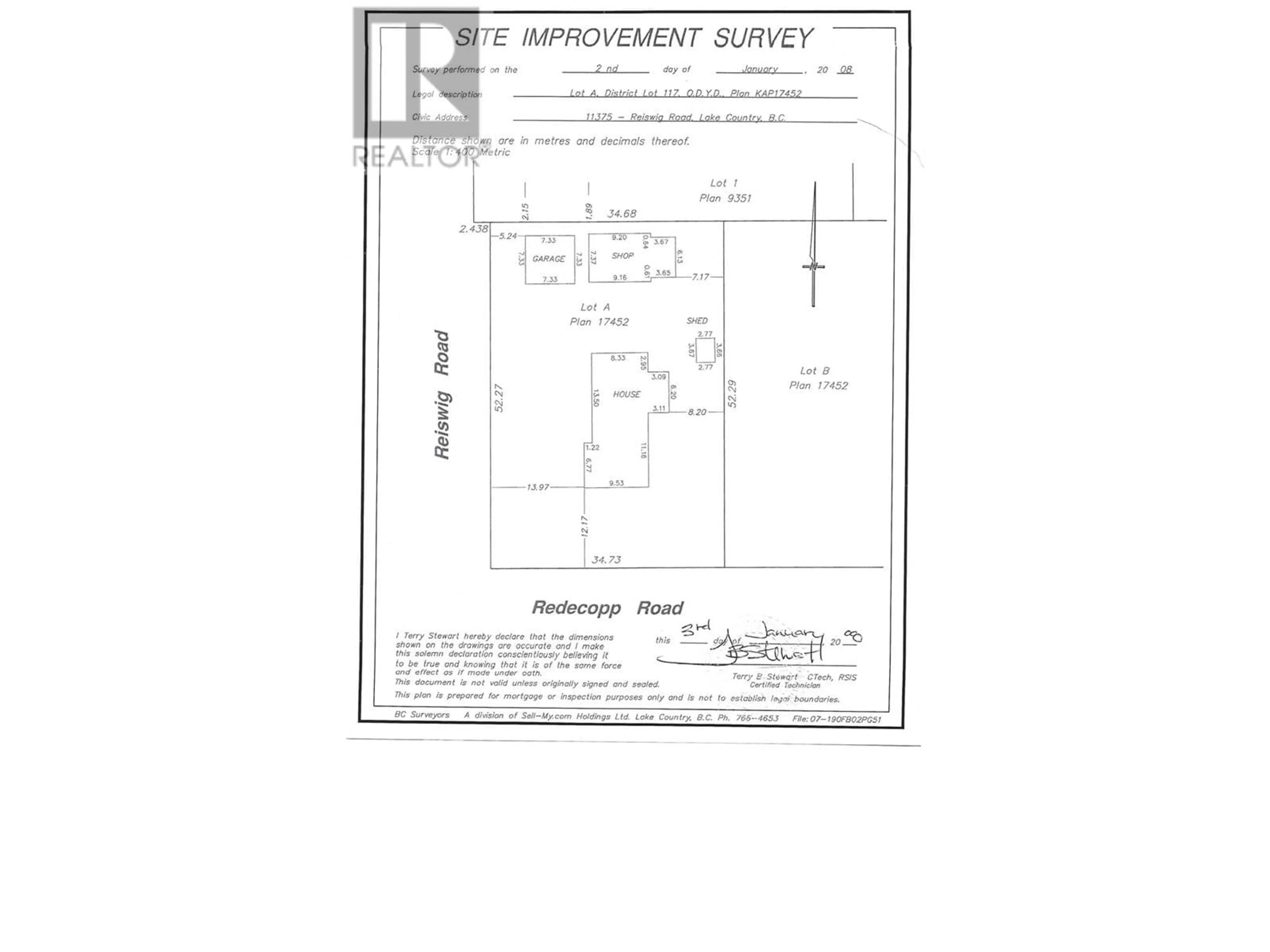 Floor plan for 11375 REISWIG ROAD, Lake Country British Columbia V4V1Y5