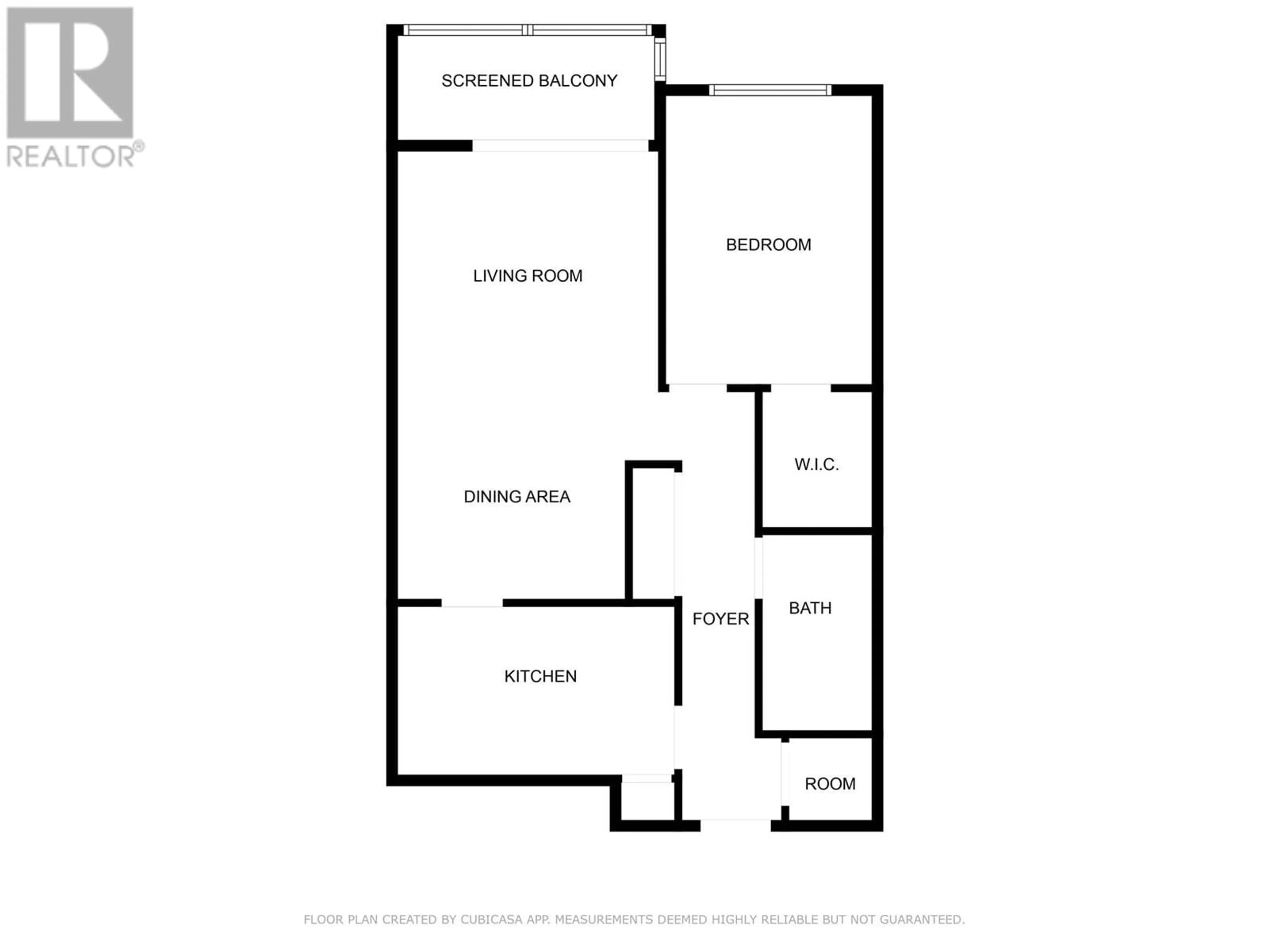 Floor plan for 307 - 411 NICOLA STREET, Kamloops British Columbia V2C2P7
