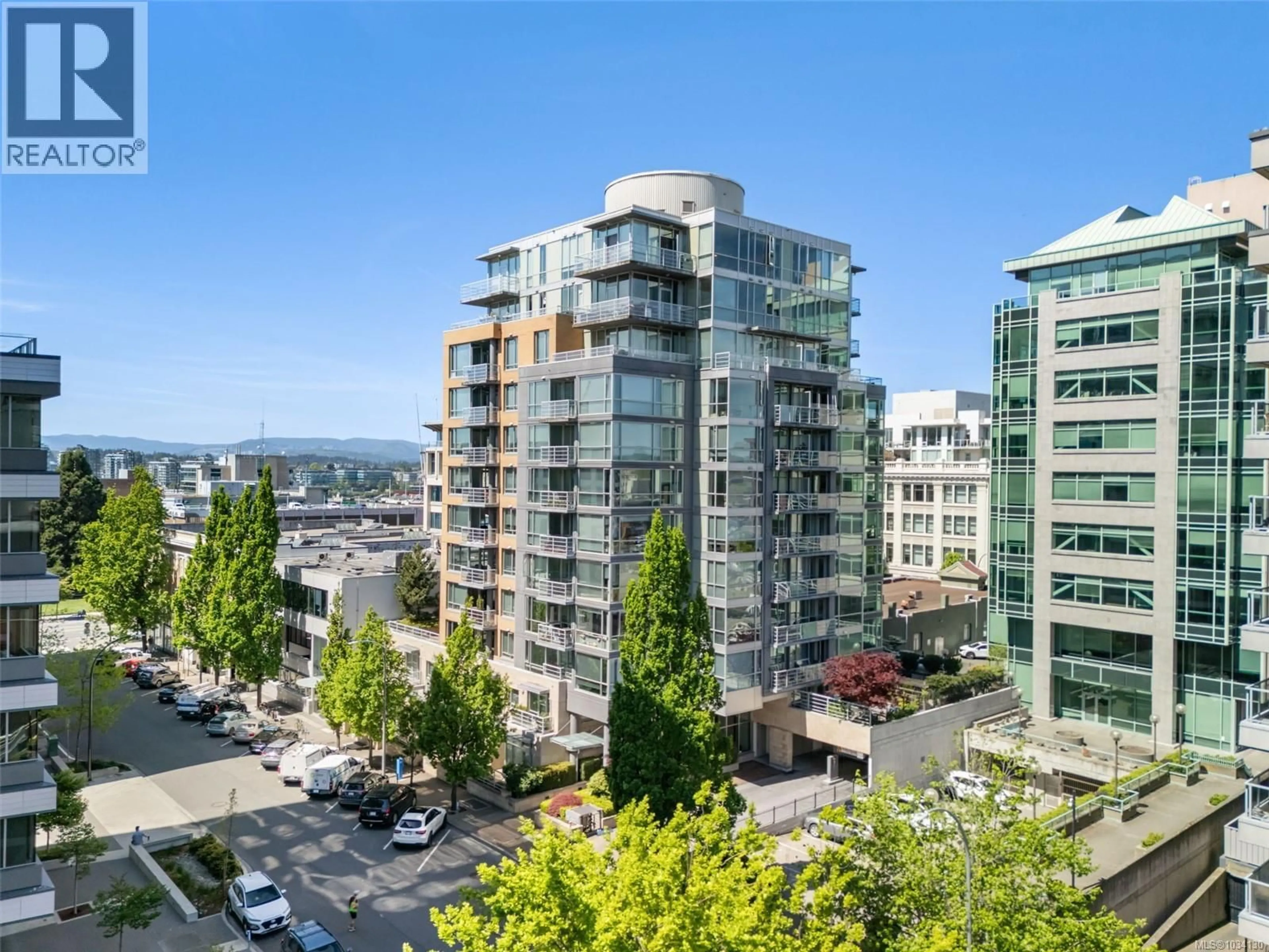 A pic from outside/outdoor area/front of a property/back of a property/a pic from drone, city buildings view from balcony for 201 - 732 CORMORANT STREET, Victoria British Columbia V8W1P8