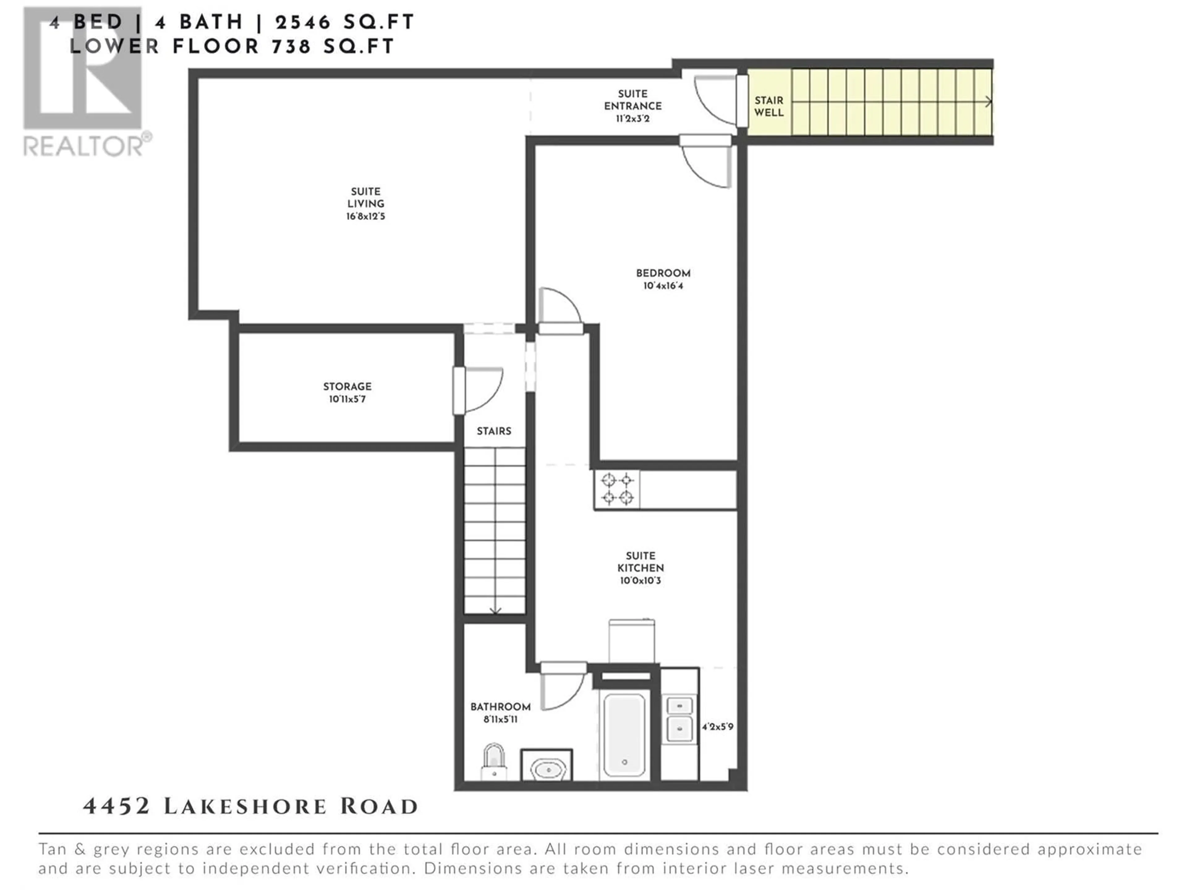 Floor plan for 4452 LAKESHORE ROAD, Kelowna British Columbia V1W1W8