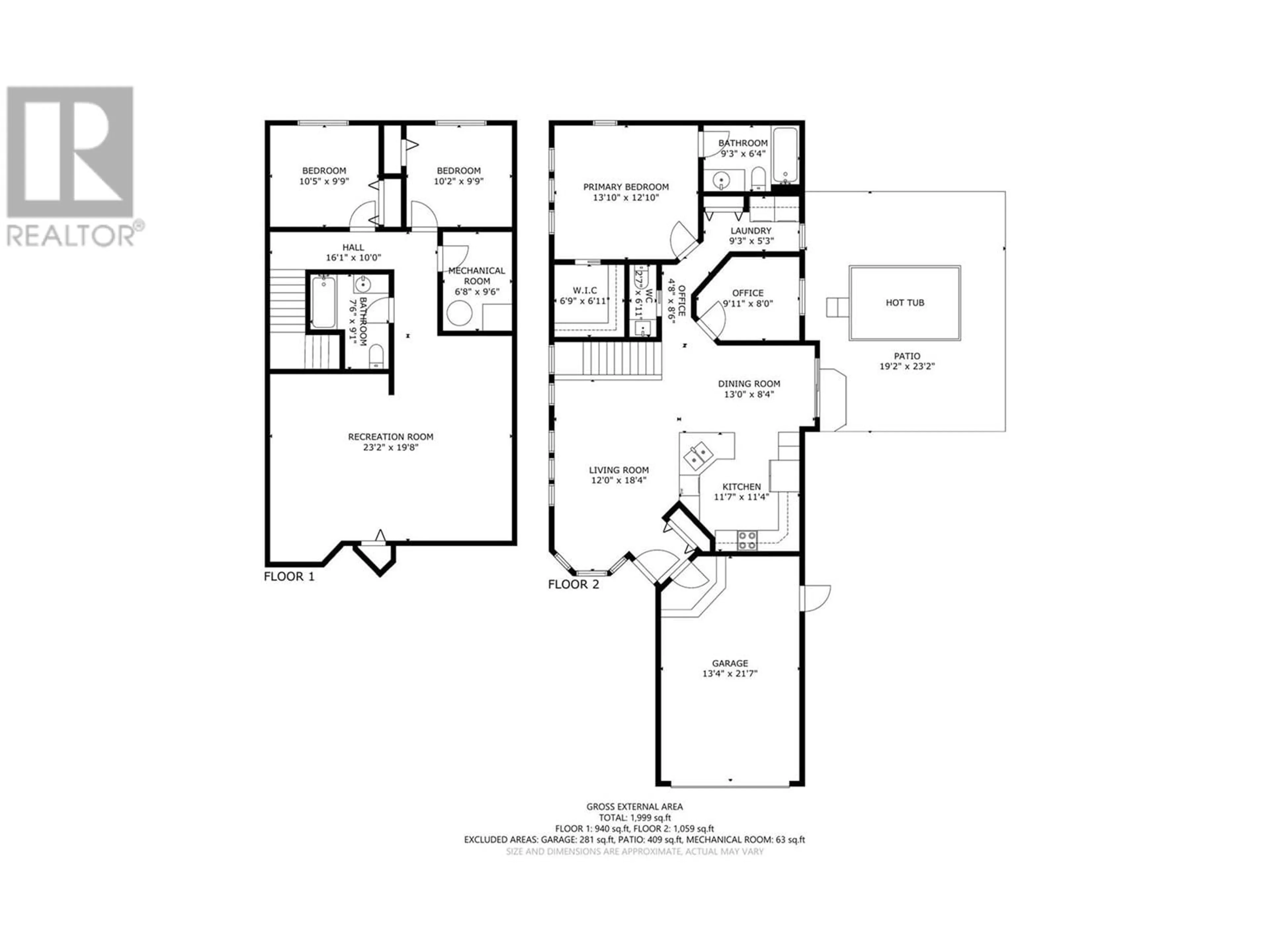 Floor plan for 270 GROUSE AVENUE, Vernon British Columbia V1H2A1