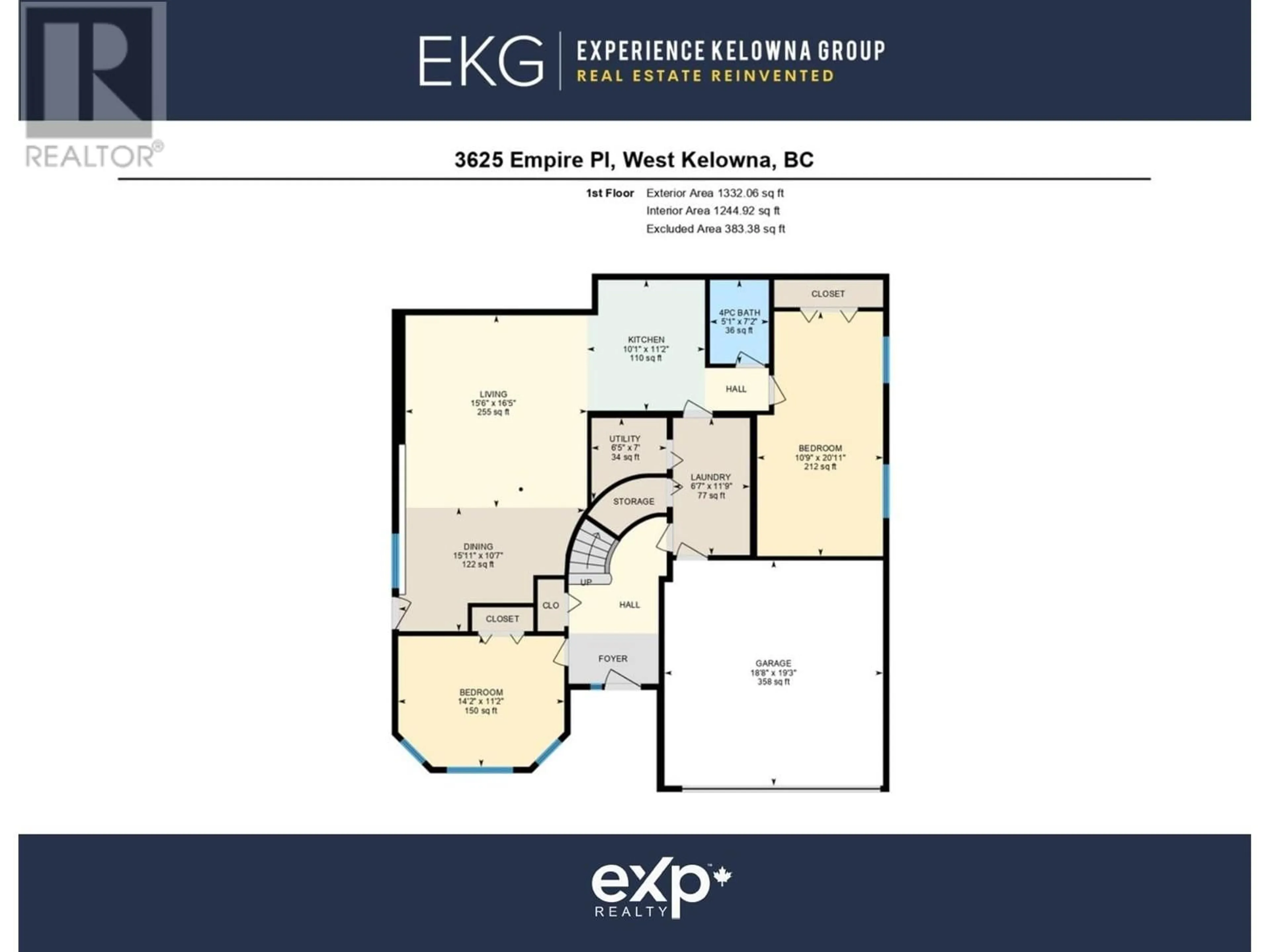 Floor plan for 3625 EMPIRE PLACE, West Kelowna British Columbia V4T1Y8