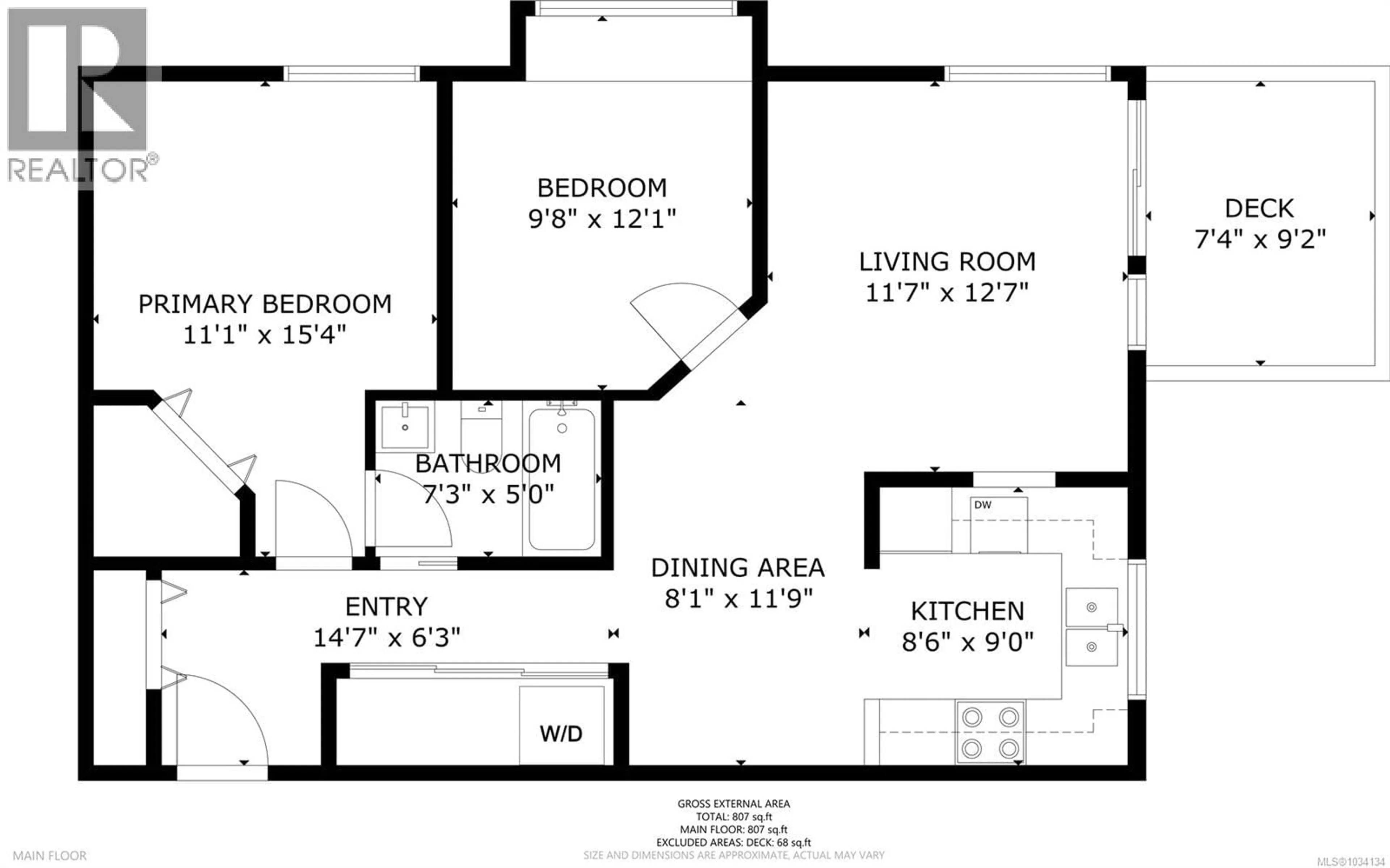 Floor plan for 103 - 3180 ALBINA STREET, Saanich British Columbia V9A1Z5