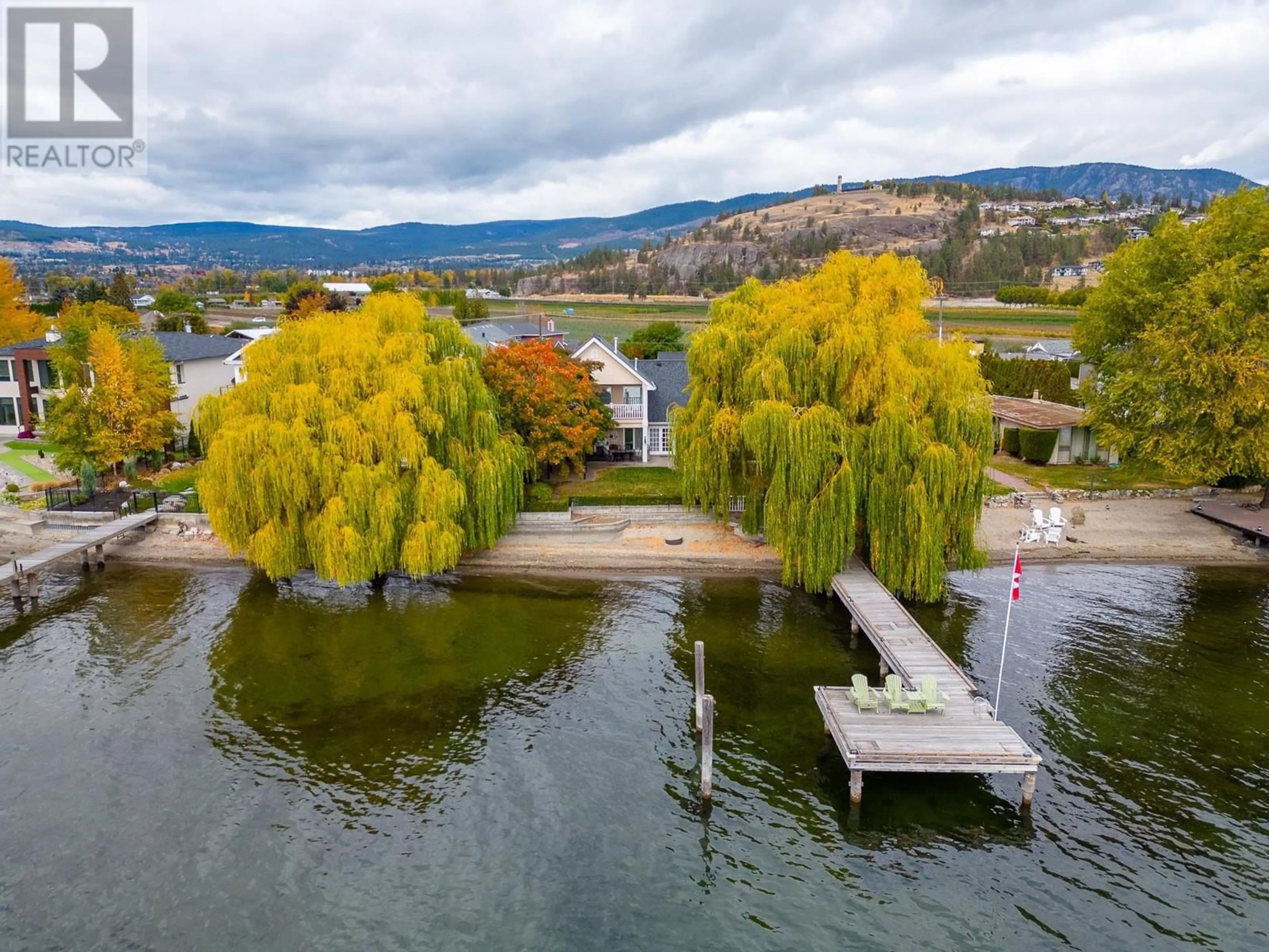 A pic from outside/outdoor area/front of a property/back of a property/a pic from drone, water/lake/river/ocean view for 1571 PRITCHARD DRIVE, West Kelowna British Columbia V4T1X4