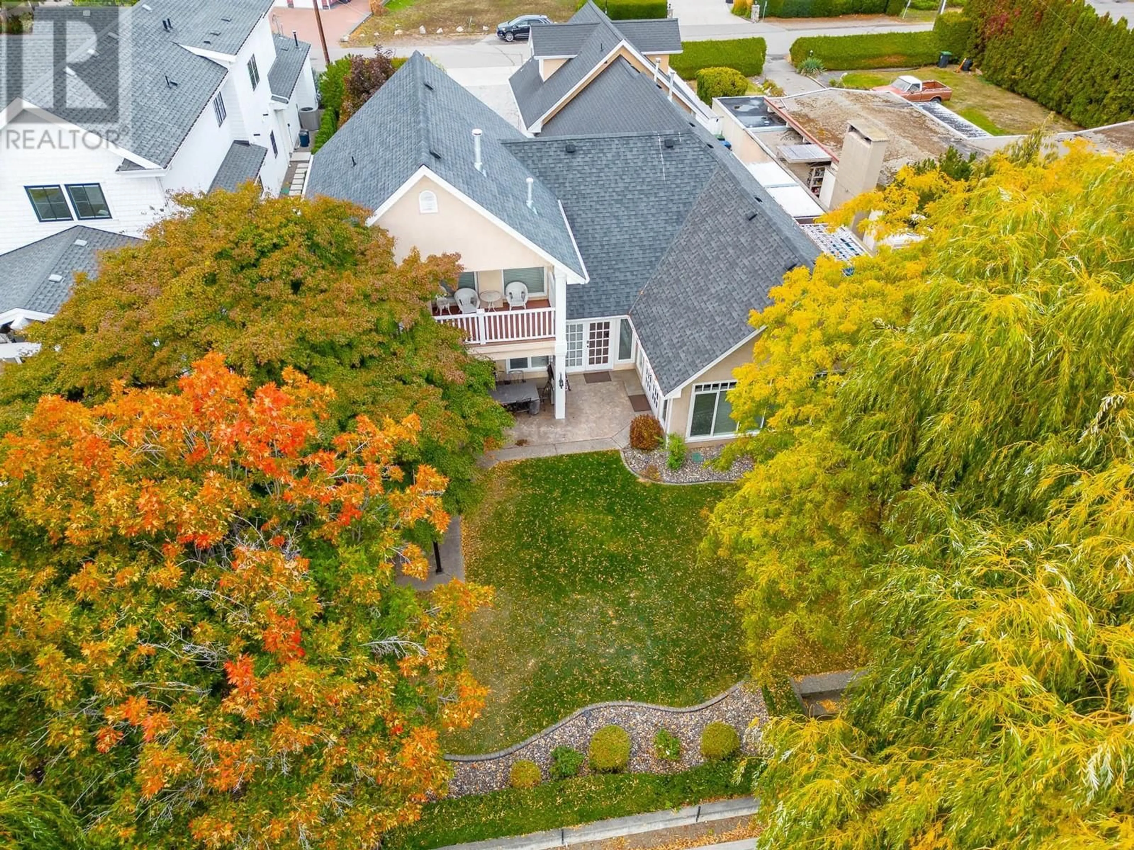 A pic from outside/outdoor area/front of a property/back of a property/a pic from drone, street for 1571 PRITCHARD DRIVE, West Kelowna British Columbia V4T1X4