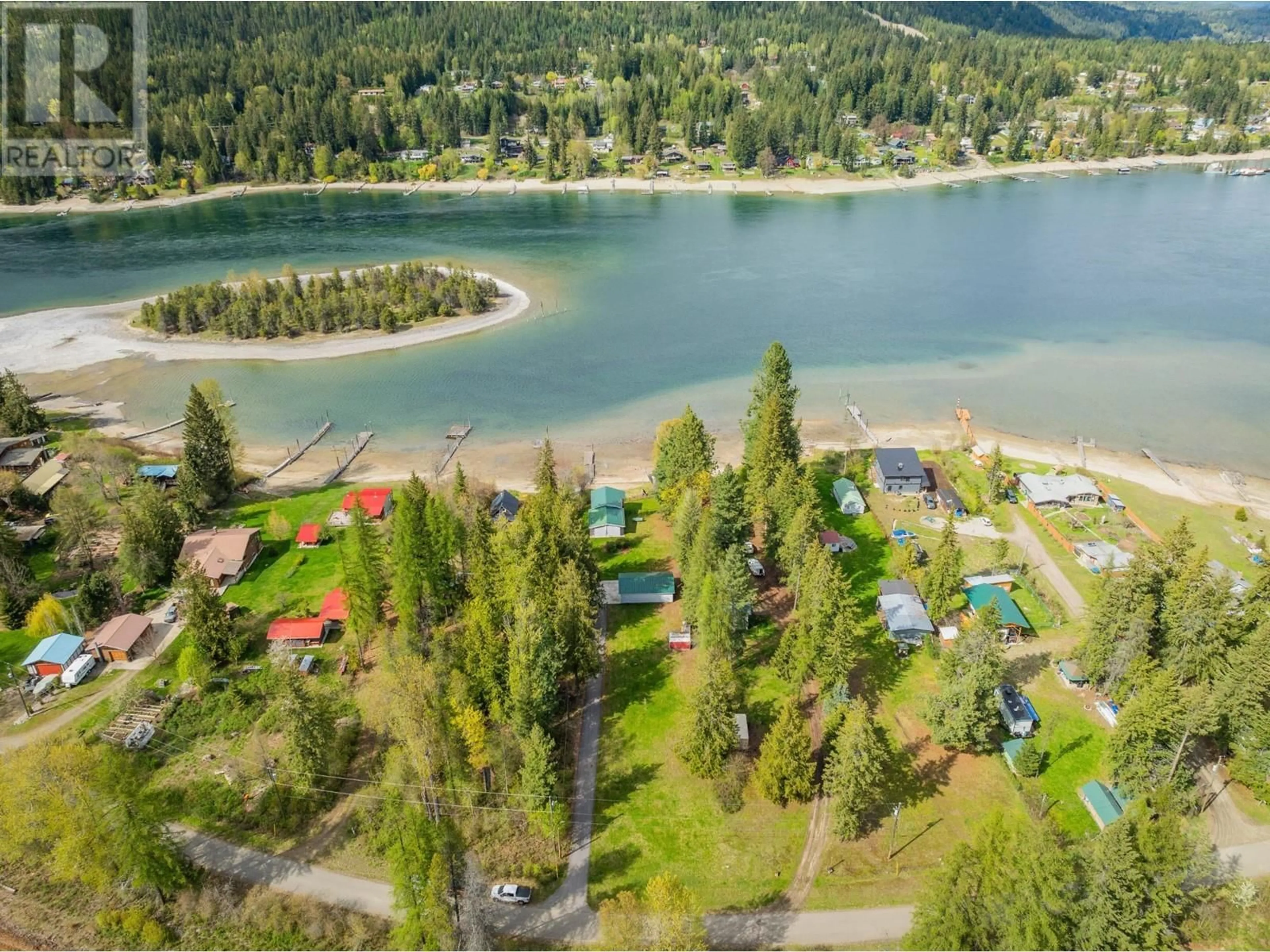 A pic from outside/outdoor area/front of a property/back of a property/a pic from drone, water/lake/river/ocean view for 7597 ROSS ROAD, Procter British Columbia V1L6R5